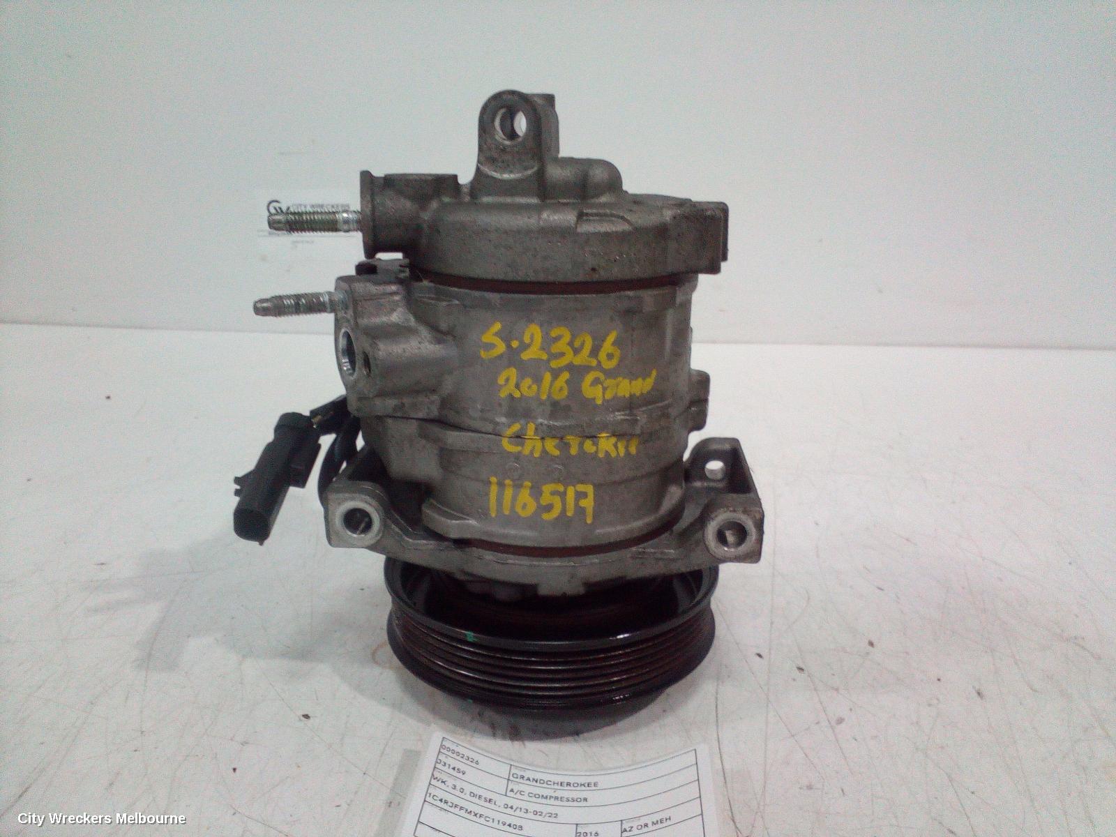 JEEP GRANDCHEROKEE A/C COMPRESSOR, WK, 3.0, DIESEL, 04/2013 - 02/2022 - Image 2