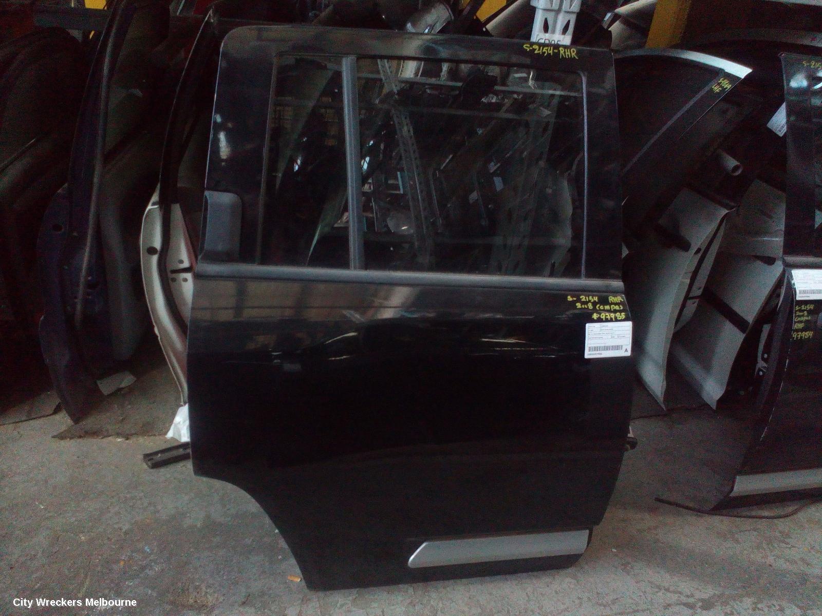 JEEP COMPASS RIGHT REAR DOOR, MK, W/ MOULDING TYPE, 03/2007 - 03/2010 - Image 1