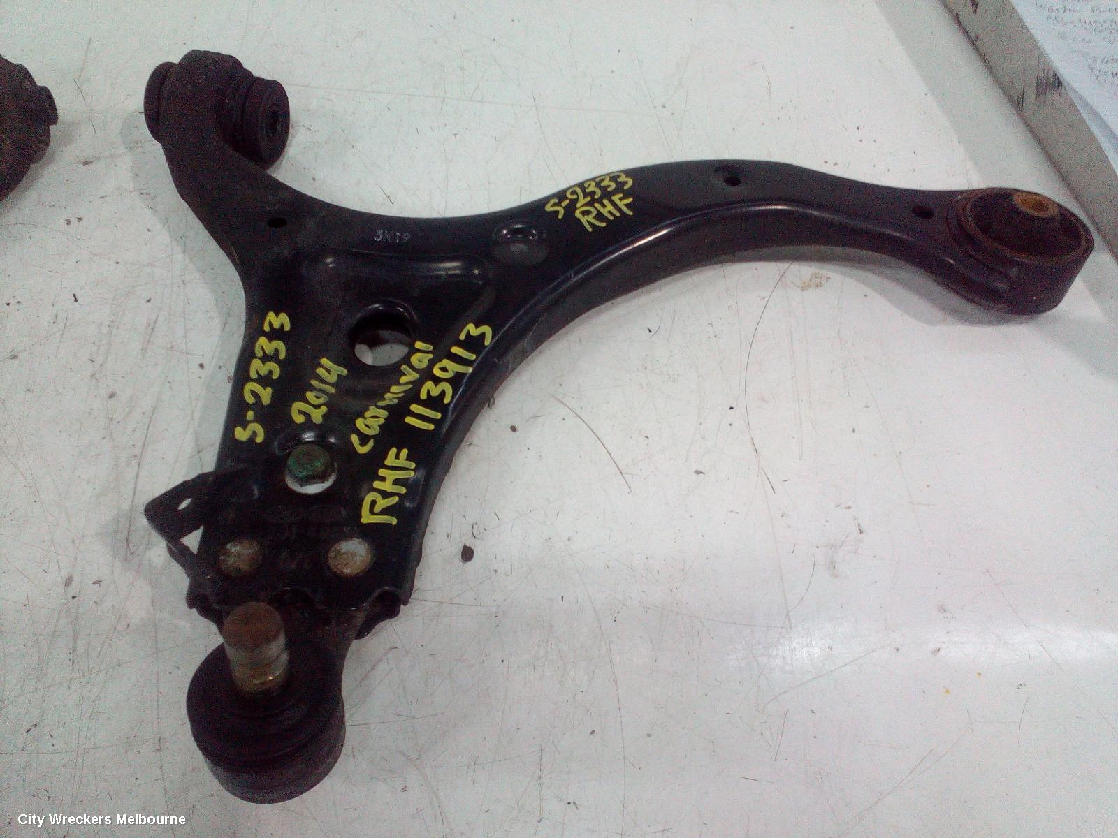 KIA CARNIVAL/GRAND CARNIVAL RIGHT FRONT LOWER CONTROL ARM, VQ, 01/2006 ONWARDS - Image 2