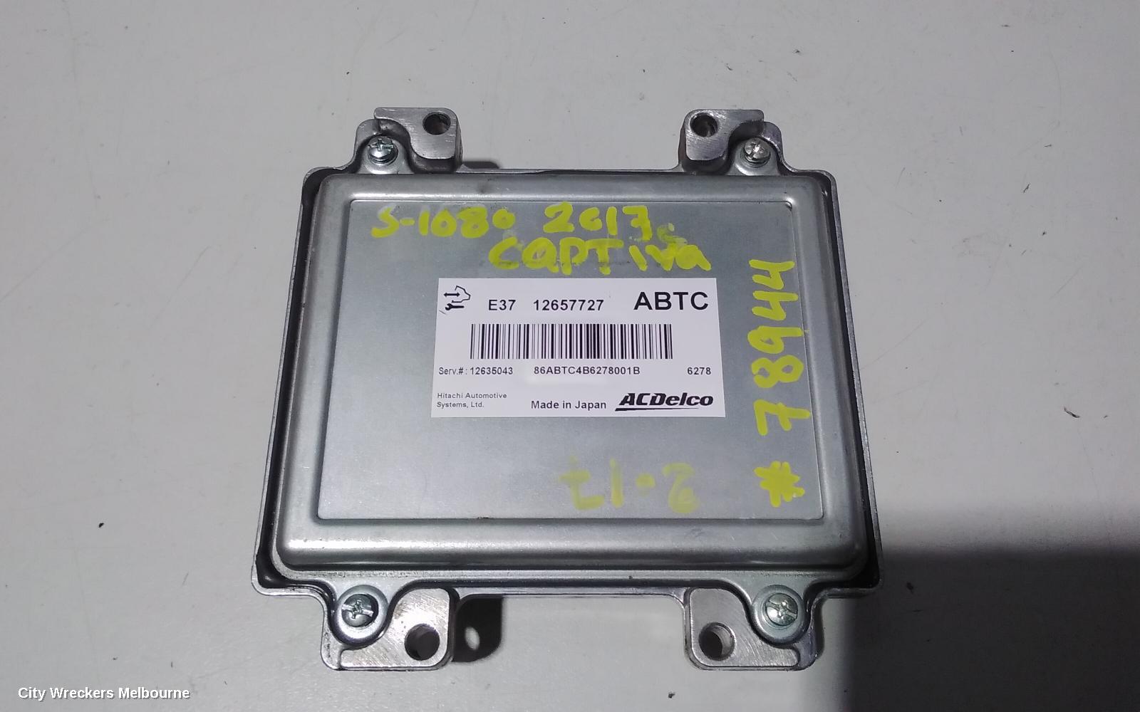 HOLDEN CAPTIVA ECU, ENGINE ECU, 2.4, PETROL, AUTO T/M, P/N 12657727, ECU ONLY, CG, 01/2011 - 06/2018 - Image 3