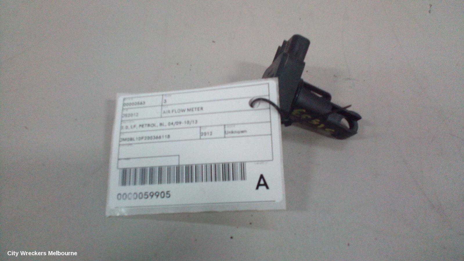 MAZDA 3 AIR FLOW METER, 2.0, LF, PETROL, BL, 04/2009 - 10/2013 - Image 3