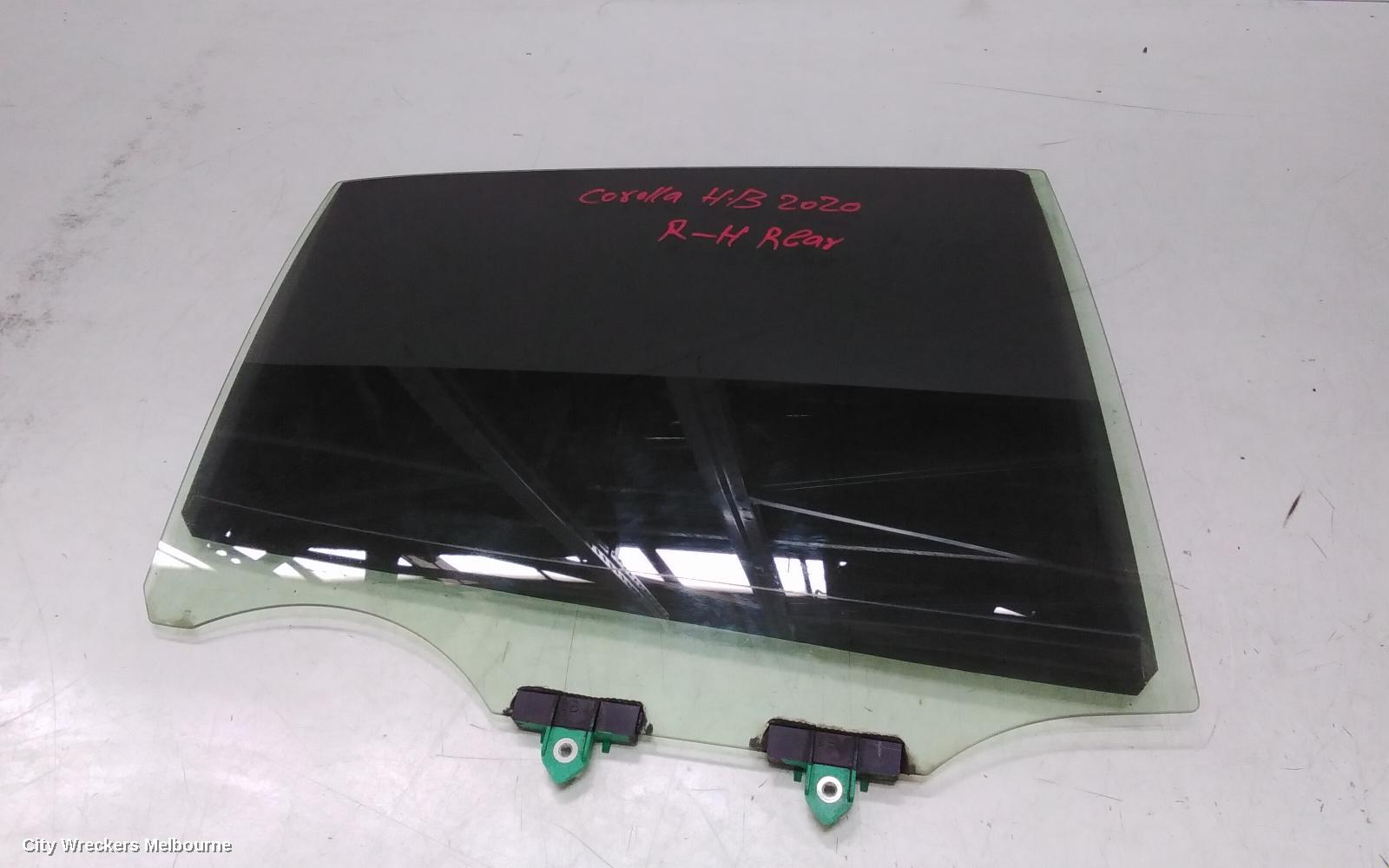 TOYOTA COROLLA RIGHT REAR DOOR WINDOW, E210, HATCH, 07/2018 ONWARDS - Image 1