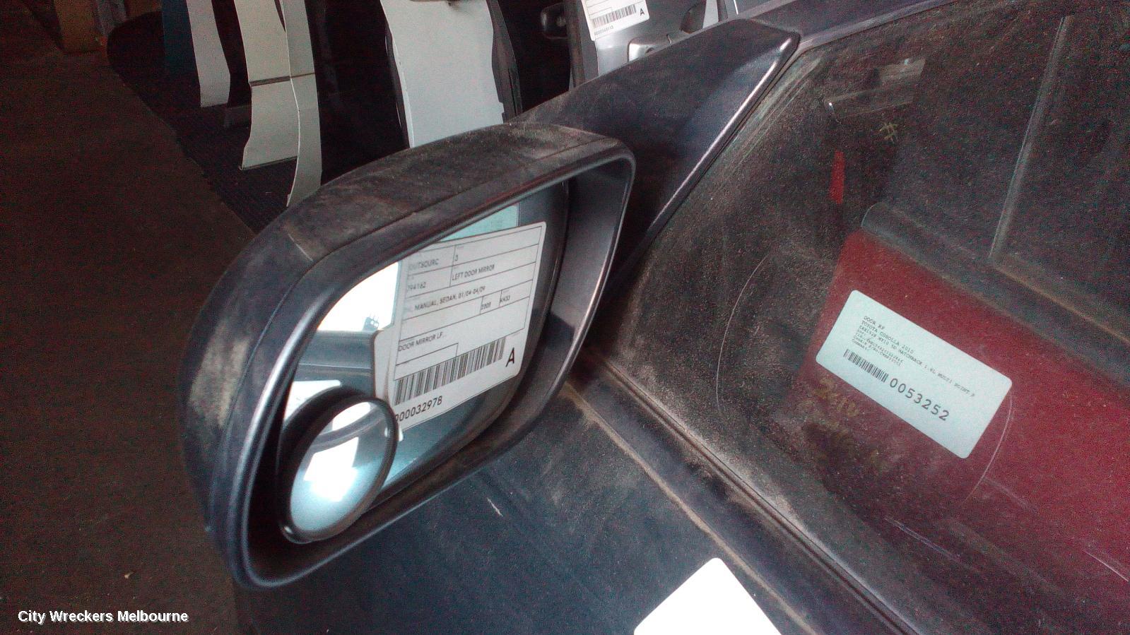 MAZDA 3 LEFT DOOR MIRROR, BK, MANUAL, SEDAN, 01/2004 - 04/2009 - Image 2