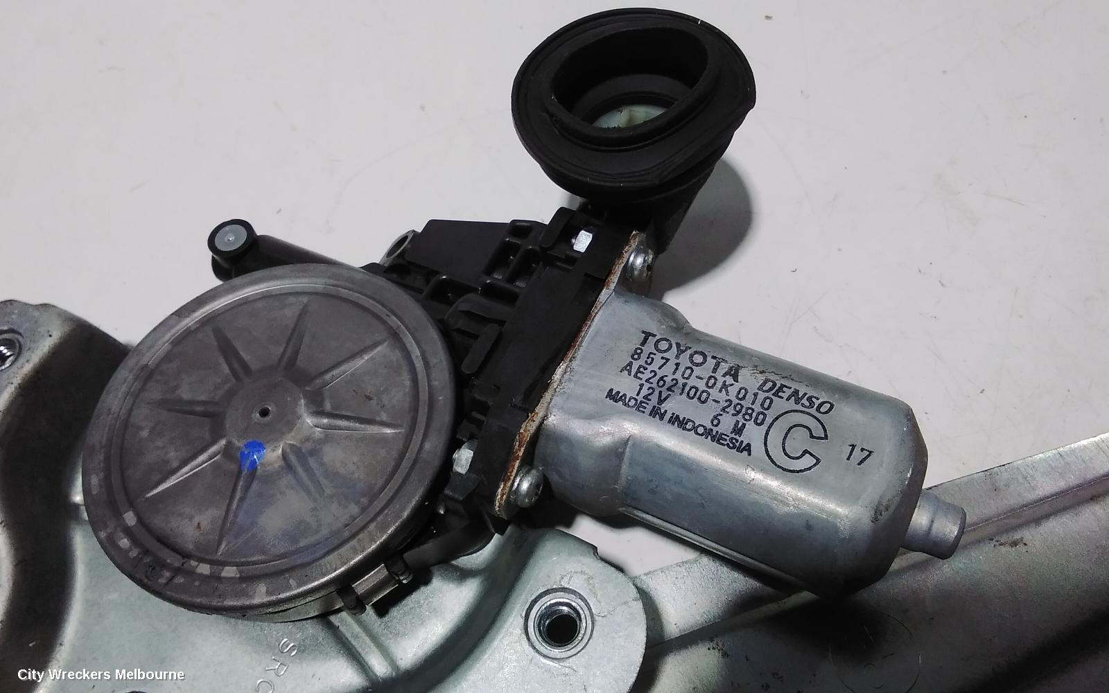 TOYOTA AURION LEFT REAR WND REG/MOTOR, POWER, GSV40R, 10/2006 - 03/2012 - Image 2