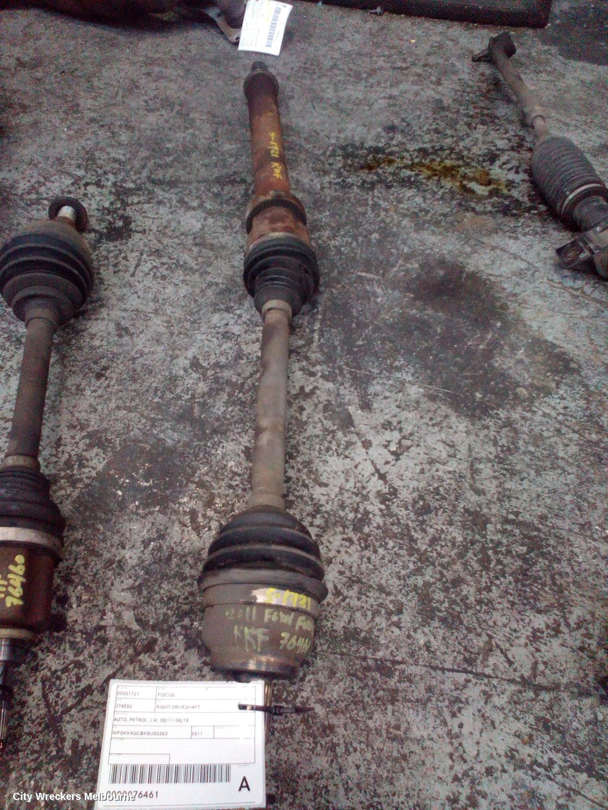 FORD FOCUS RIGHT DRIVESHAFT, AUTO, PETROL, LW, 05/2011 - 08/2015 - Image 1