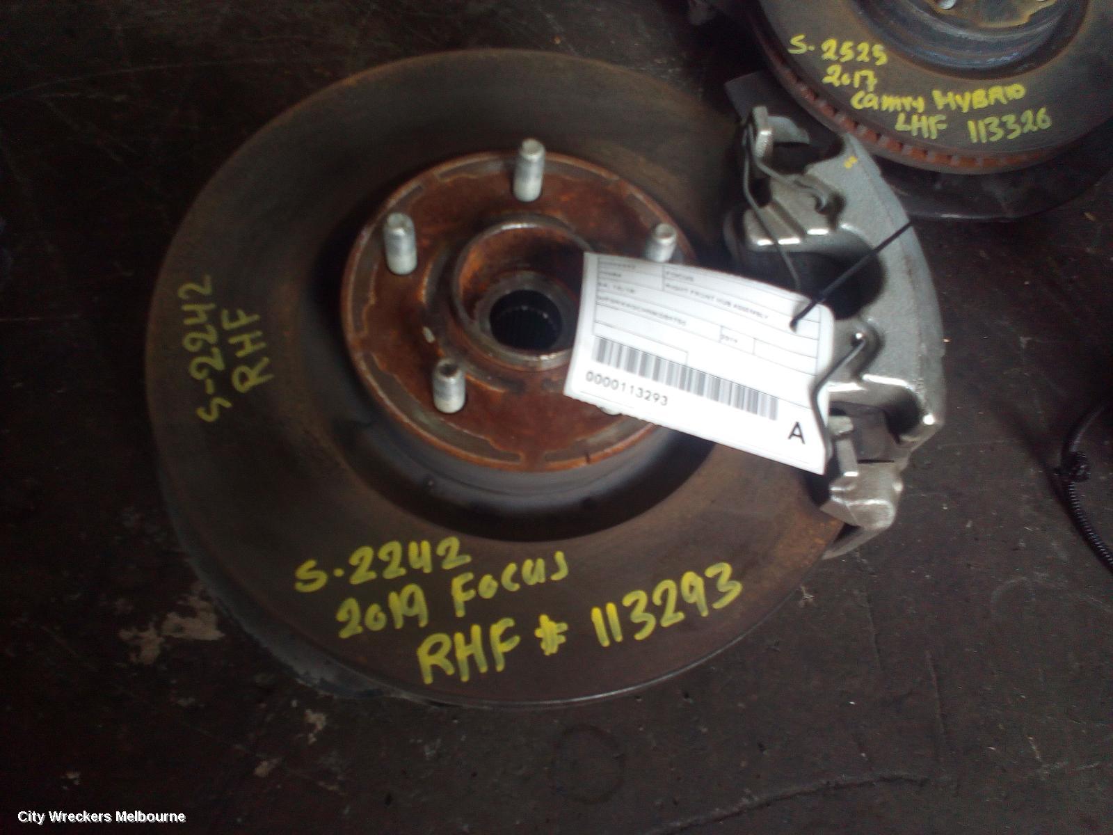 FORD FOCUS RIGHT FRONT HUB ASSEMBLY, SA, 10/2018 ONWARDS - Image 1