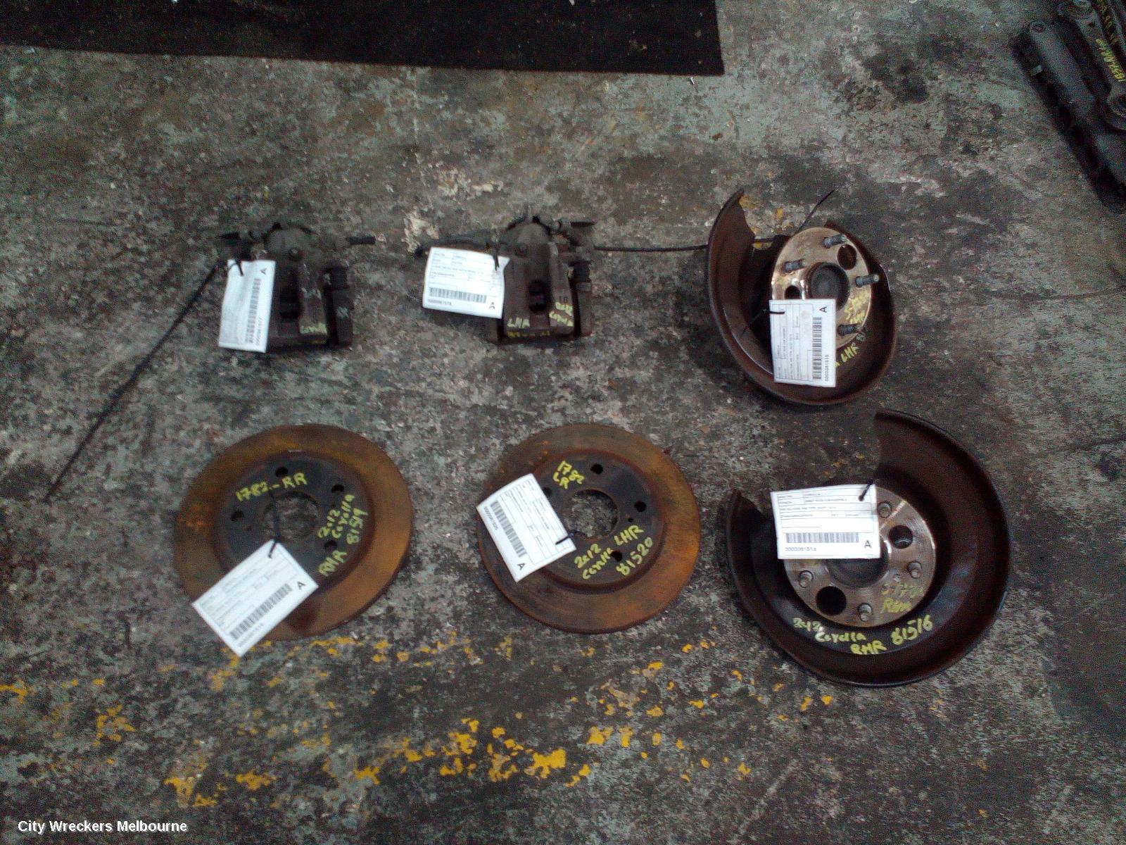 TOYOTA COROLLA CALIPER, RH REAR, ZRE152/20153R, HATCH/SEDAN, 03/2007 - 12/2013 - Image 3