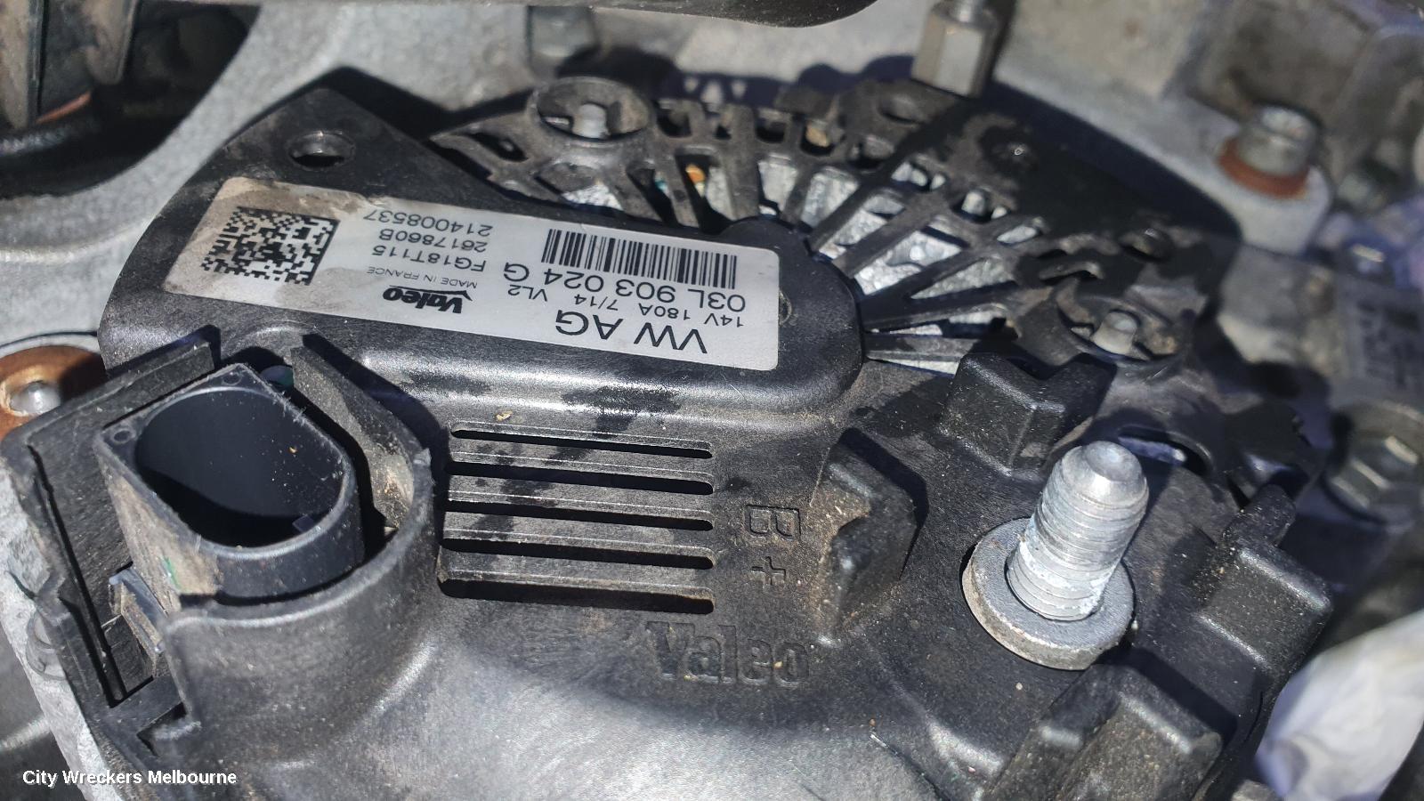 VOLKSWAGEN TRANSPORTER ALTERNATOR, DIESEL, 2.0, T5, 03/2010 - 06/2015 - Image 2
