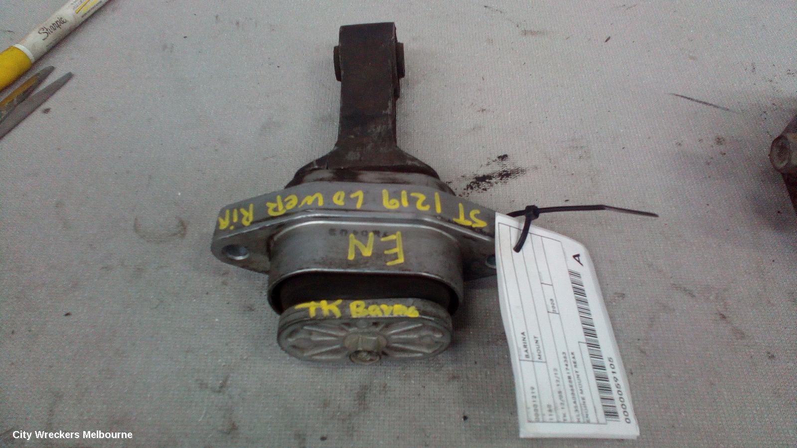 HOLDEN BARINA MOUNT, ENGINE MOUNT, REAR, PETROL, 1.6, F16D3, TK, 12/2005 - 12/2012 - Image 1