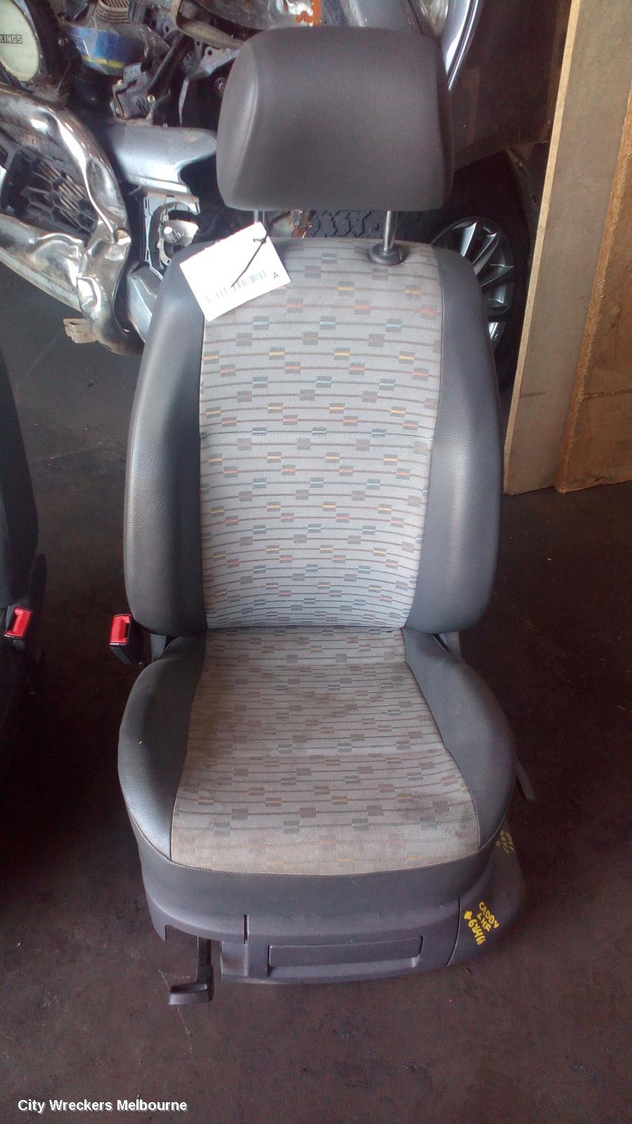 VOLKSWAGEN CADDY FRONT SEAT, LH FRONT, 2K, CLOTH, 08/2010 - 06/2015 - Image 3