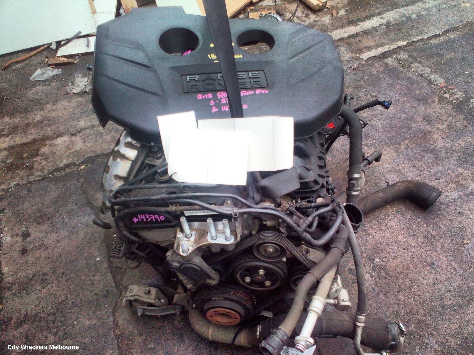 LAND ROVER RANGEROVER EVOQUE ENGINE, PETROL, 2.0, TURBO, L538, 11/2011 - 01/2019 - Image 1