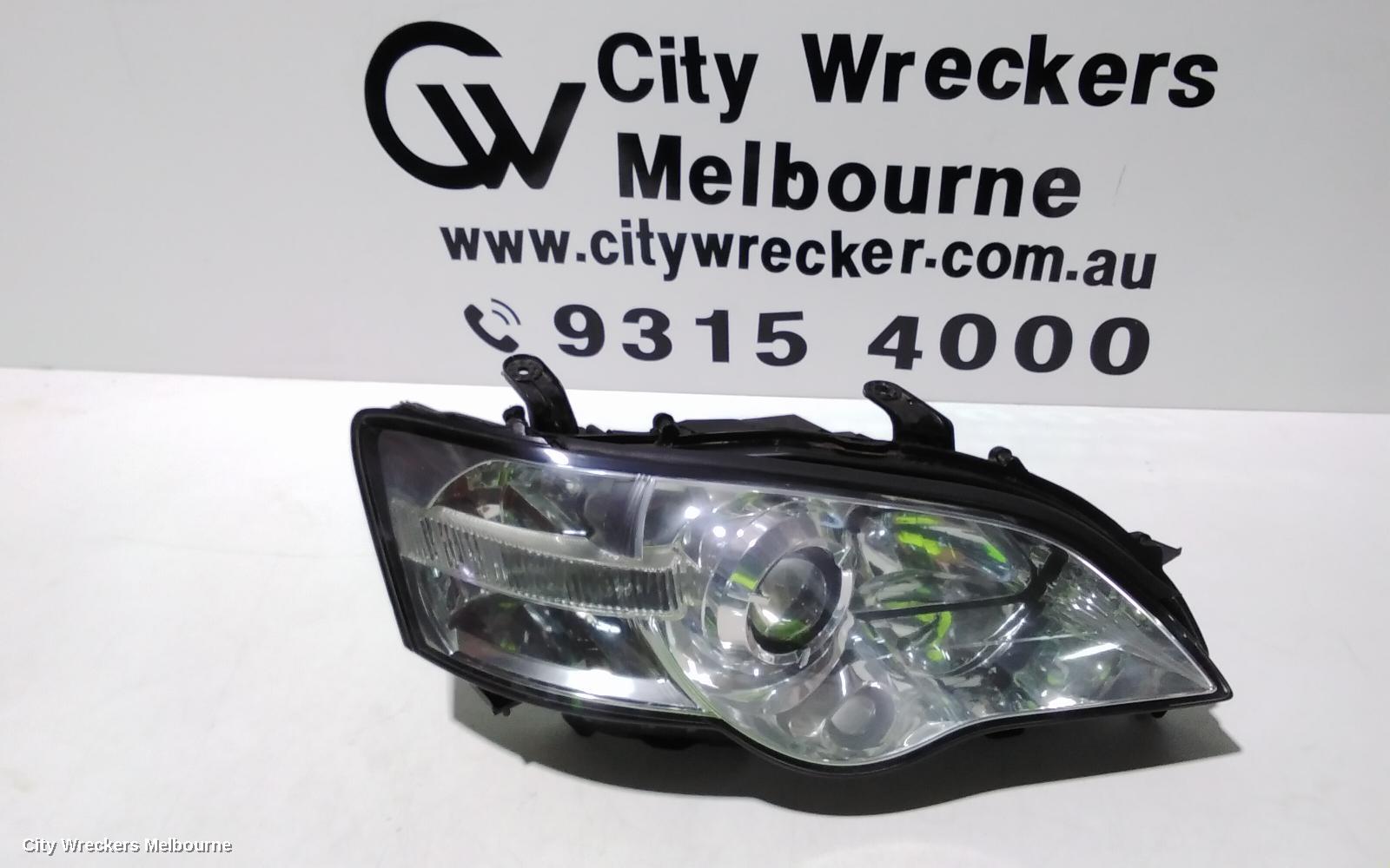 SUBARU LIBERTY RIGHT HEADLAMP, 4TH GEN, CHROME, HALOGEN TYPE, 05/2005 - 08/2006 - Image 1