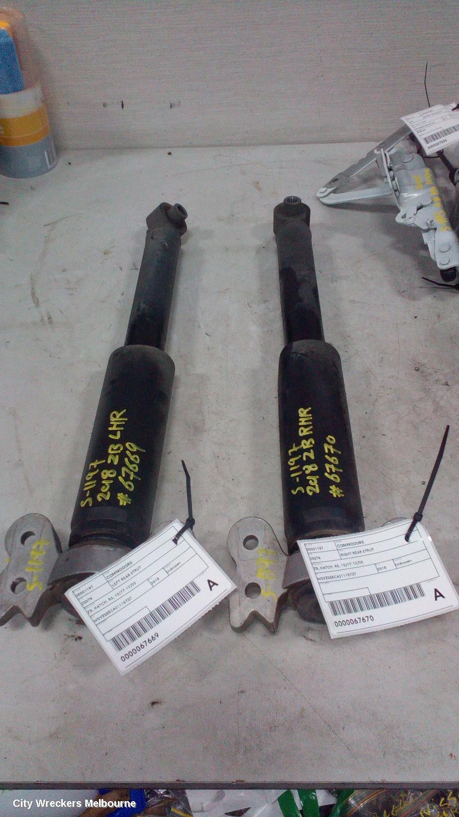 HOLDEN COMMODORE LEFT REAR STRUT, ZB, HATCH, RS, 10/2017 - 12/2020 - Image 2