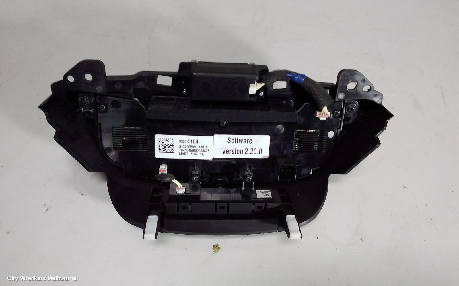 HOLDEN COMMODORE HEATER/AC CONTROLS, VF, 05/2013 - 12/2017 - Image 2