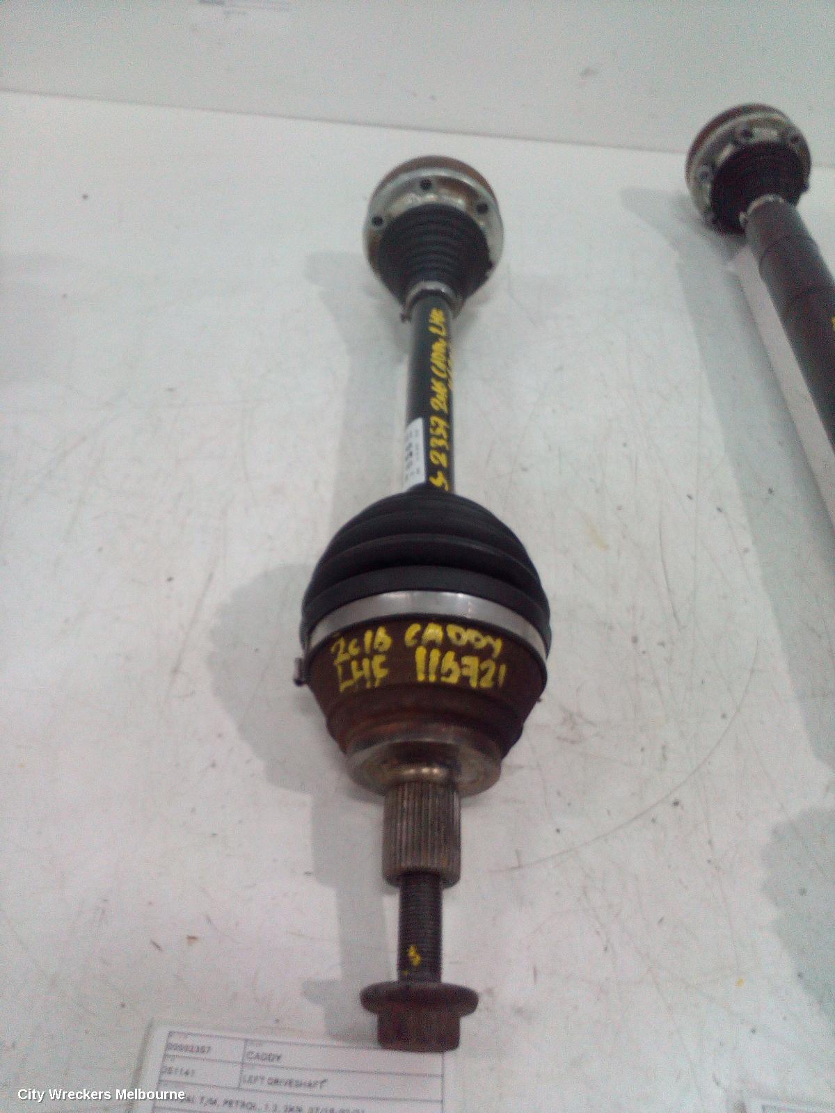 VOLKSWAGEN CADDY LEFT DRIVESHAFT, MANUAL T/M, PETROL, 1.2, 2KN, 07/2015 - 02/2021 - Image 1