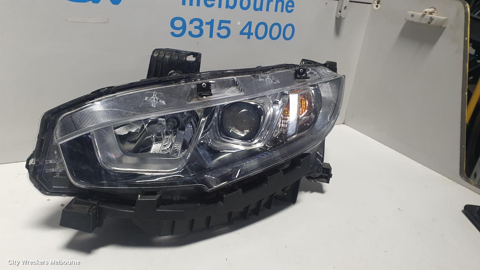 HONDA CIVIC LEFT HEADLAMP, 10TH GEN, HATCH/SEDAN, HALOGEN TYPE, 05/2016 ONWARDS - Image 2