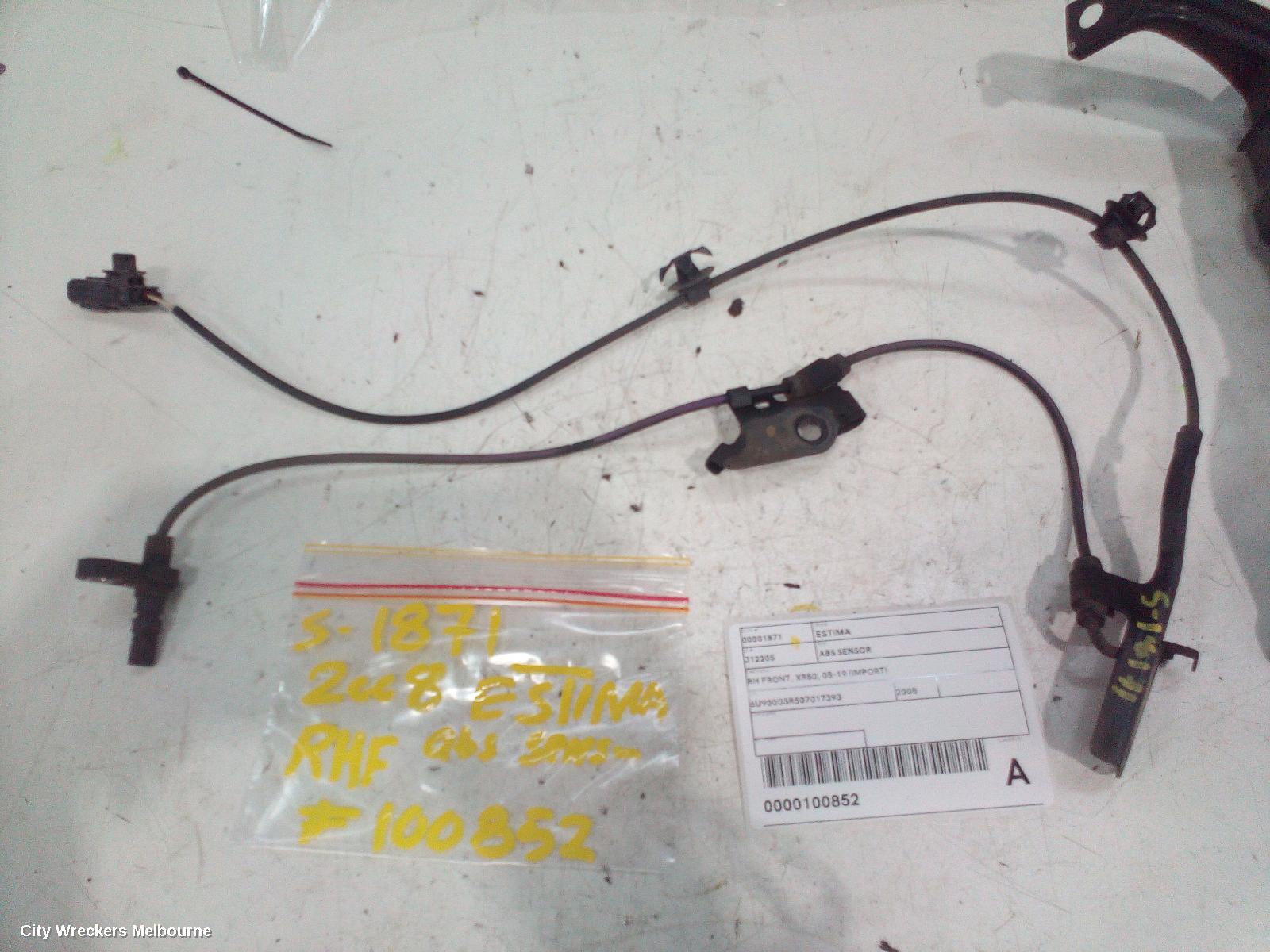 TOYOTA ESTIMA ABS SENSOR, RH FRONT, XR50, 05-19 (IMPORT) - Image 2