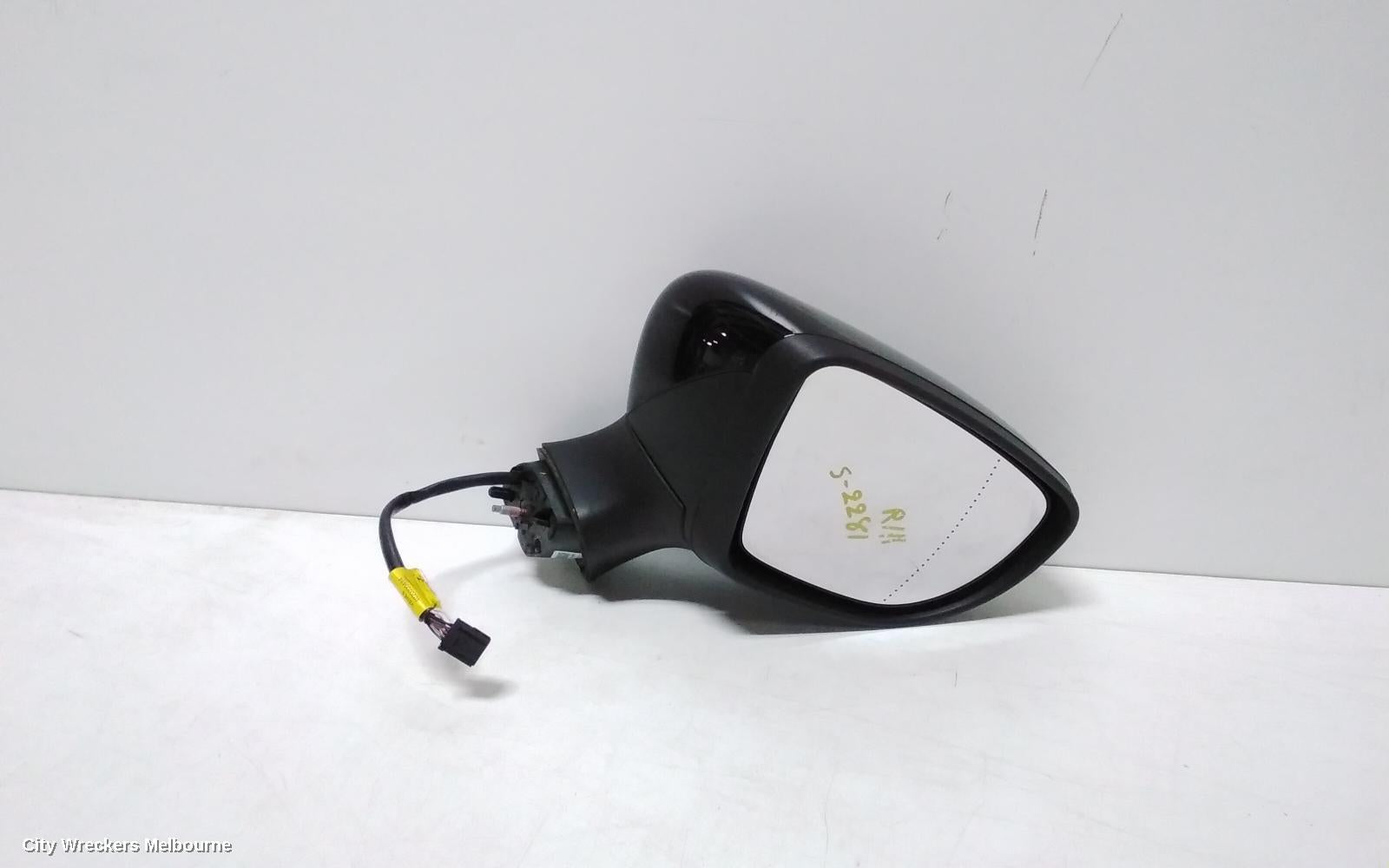 RENAULT CLIO RIGHT DOOR MIRROR, X98, BLACK, MANUAL FOLDING (7 WIRE), 09/2013 - 07/2016 - Image 3