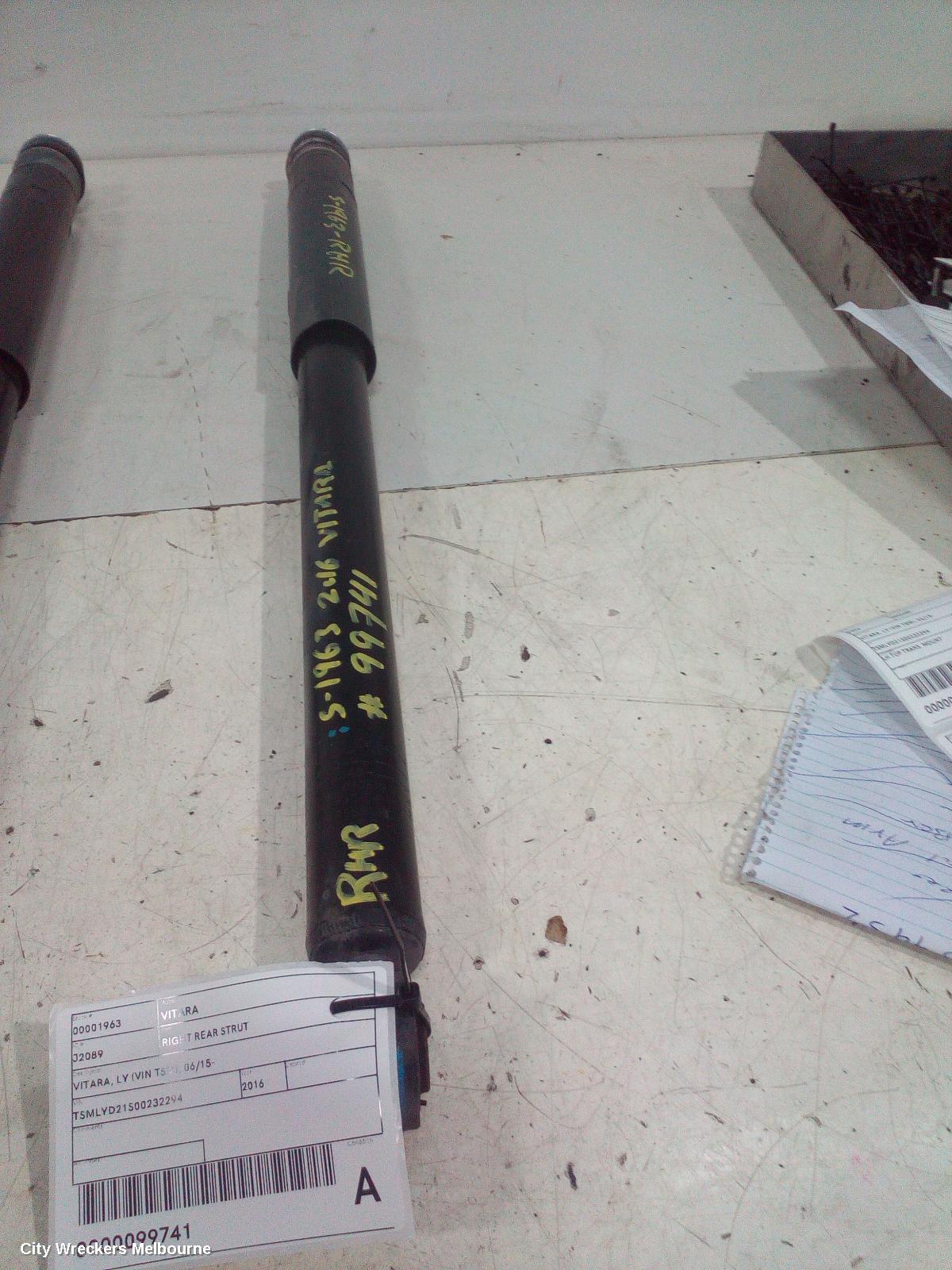 SUZUKI VITARA RIGHT REAR STRUT, VITARA, LY (VIN TSM), 06/2015 ONWARDS - Image 1