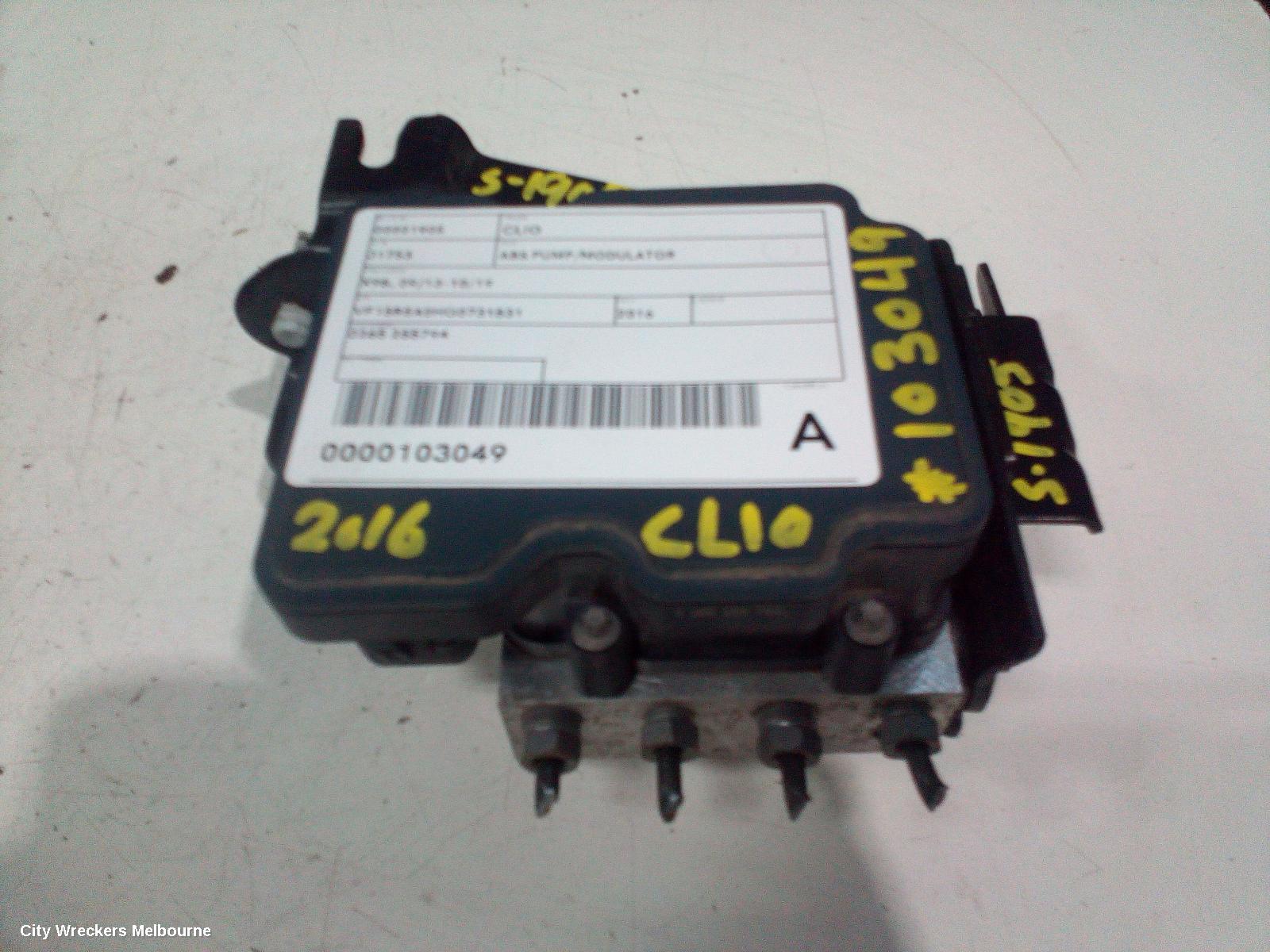 RENAULT CLIO ABS PUMP/MODULATOR, X98, 09/2013 - 10/2019 - Image 1