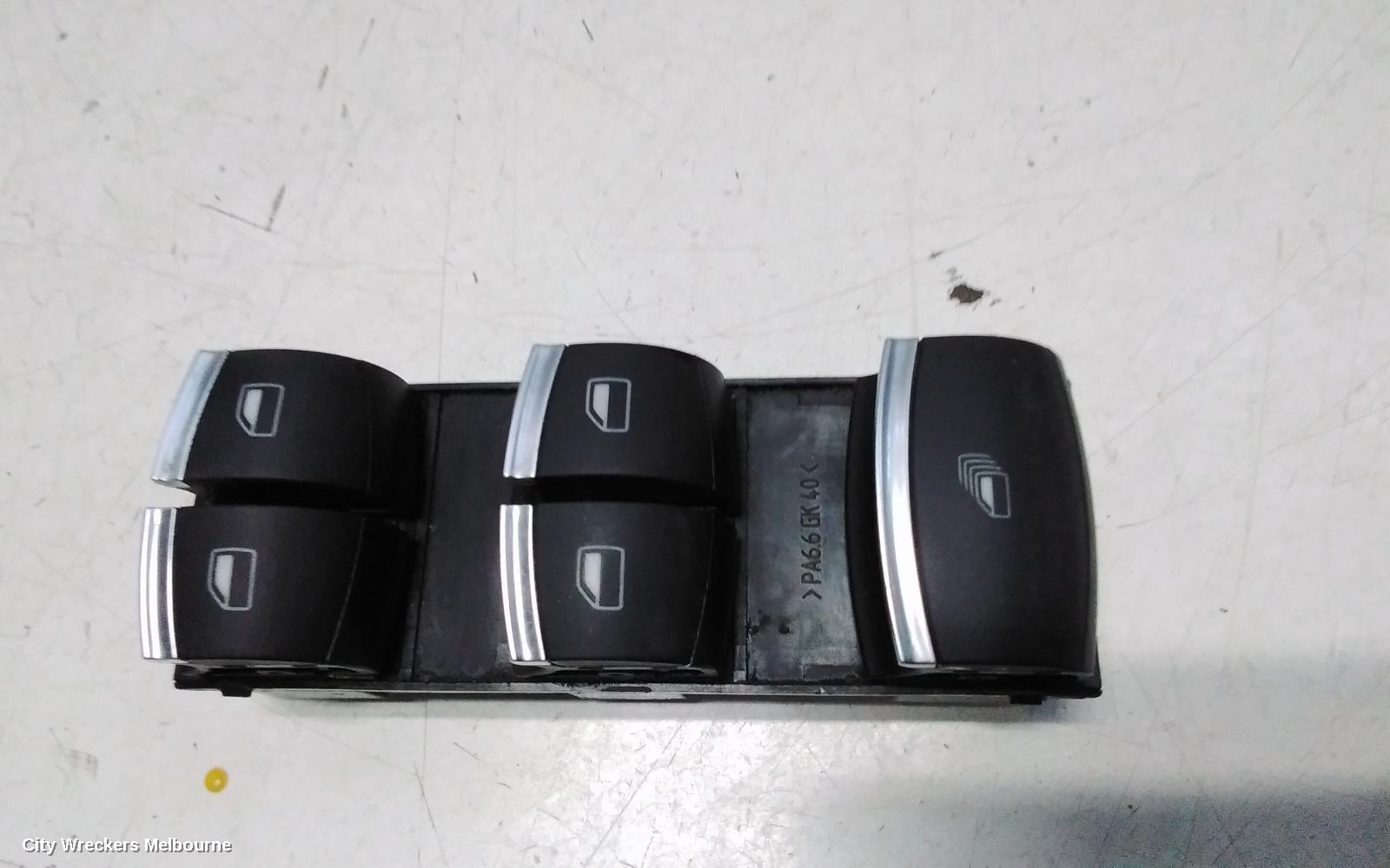 AUDI A3 PWR DR WIND SWITCH, RH FRONT (MASTER SWITCH), 5DR, 8P, 06/2004 - 04/2013 - Image 1