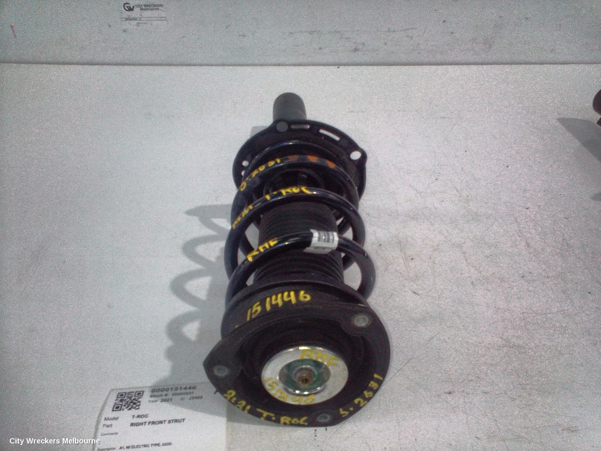 VOLKSWAGEN T-ROC RIGHT FRONT STRUT, A1, W/ ELECTRIC TYPE, 03/2020 ONWARDS - Image 2