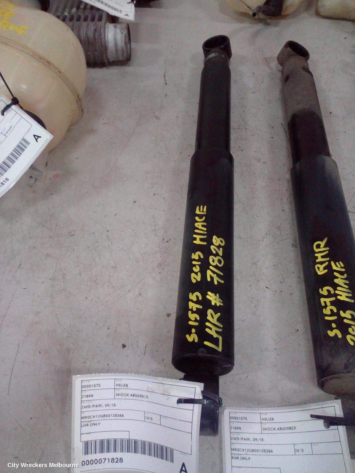 TOYOTA HILUX SHOCK ABSORBER, FACTORY, 2WD, REAR (LH SIDE), 03/2005 - 08/2015 - Image 1
