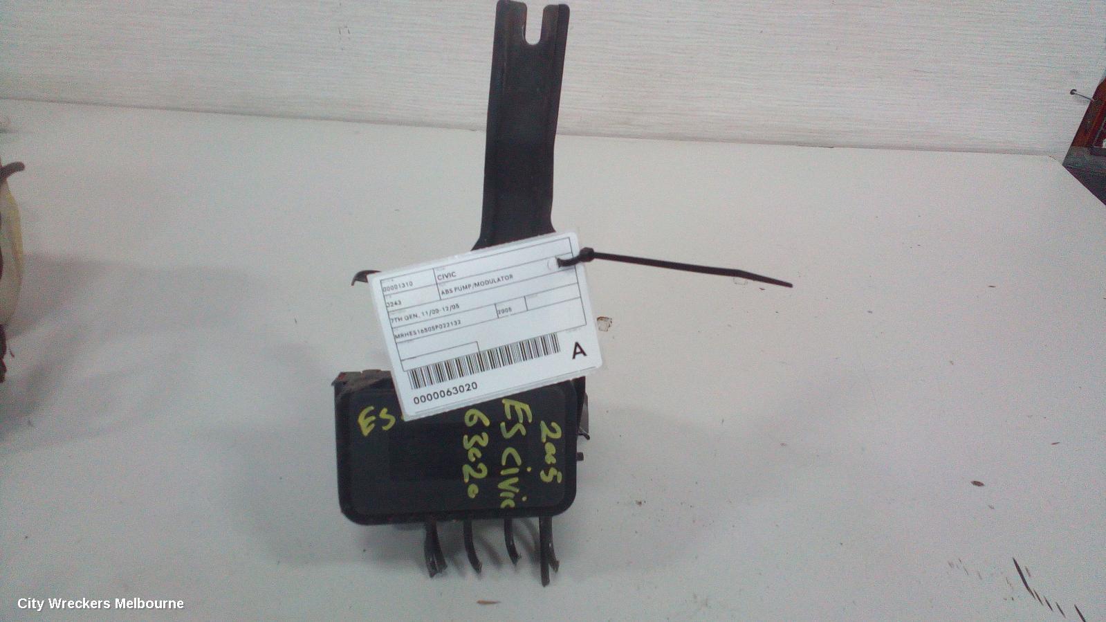 HONDA CIVIC ABS PUMP/MODULATOR, 7TH GEN, 11/2000 - 12/2005 - Image 3