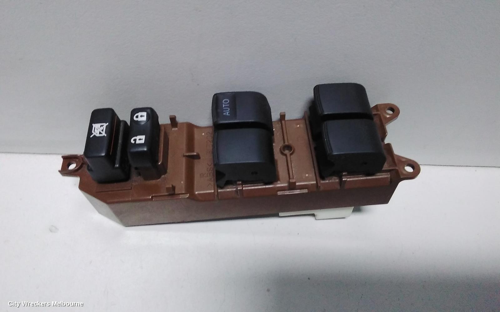 TOYOTA YARIS PWR DR WIND SWITCH, RH FRONT (MASTER SWITCH), 4 SWITCH TYPE, 5DR HATCH/SEDAN, NCP9#, 10/2005 ONWARDS - Image 2
