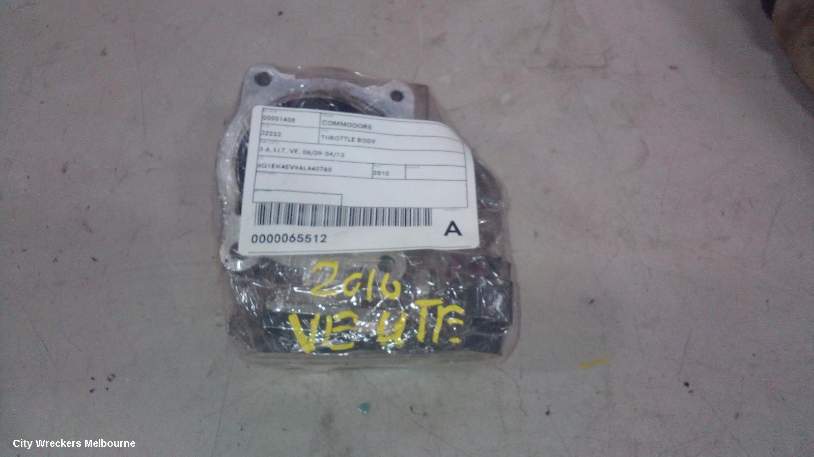 HOLDEN COMMODORE THROTTLE BODY, 3.6, LLT, VE, 08/2009 - 04/2013 - Image 2