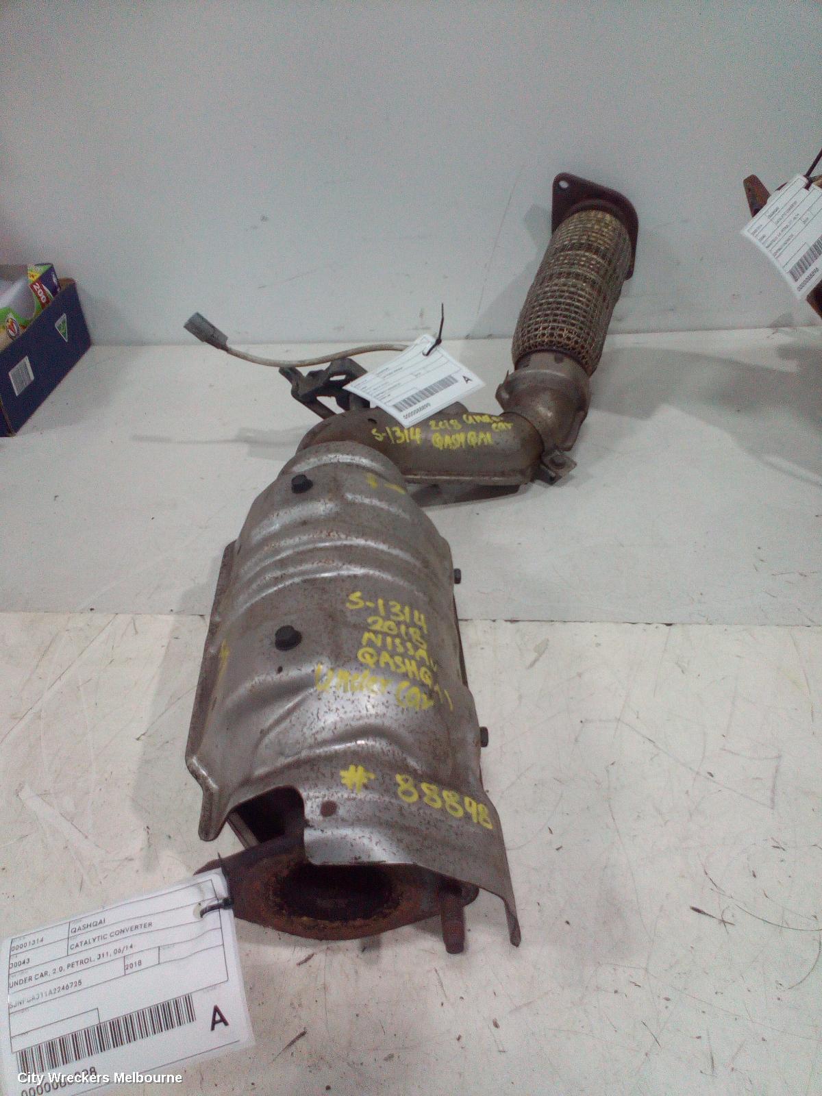 NISSAN QASHQAI CATALYTIC CONVERTER, UNDER CAR, 2.0, PETROL, J11, 12/2013 - 07/2021 - Image 1