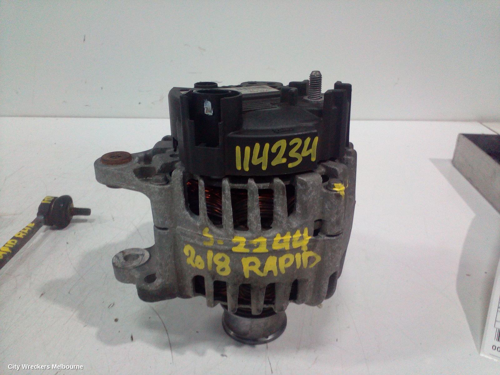 SKODA RAPID ALTERNATOR, PETROL, 1.4, TURBO, NH, 05/2014 - 12/2020 - Image 1
