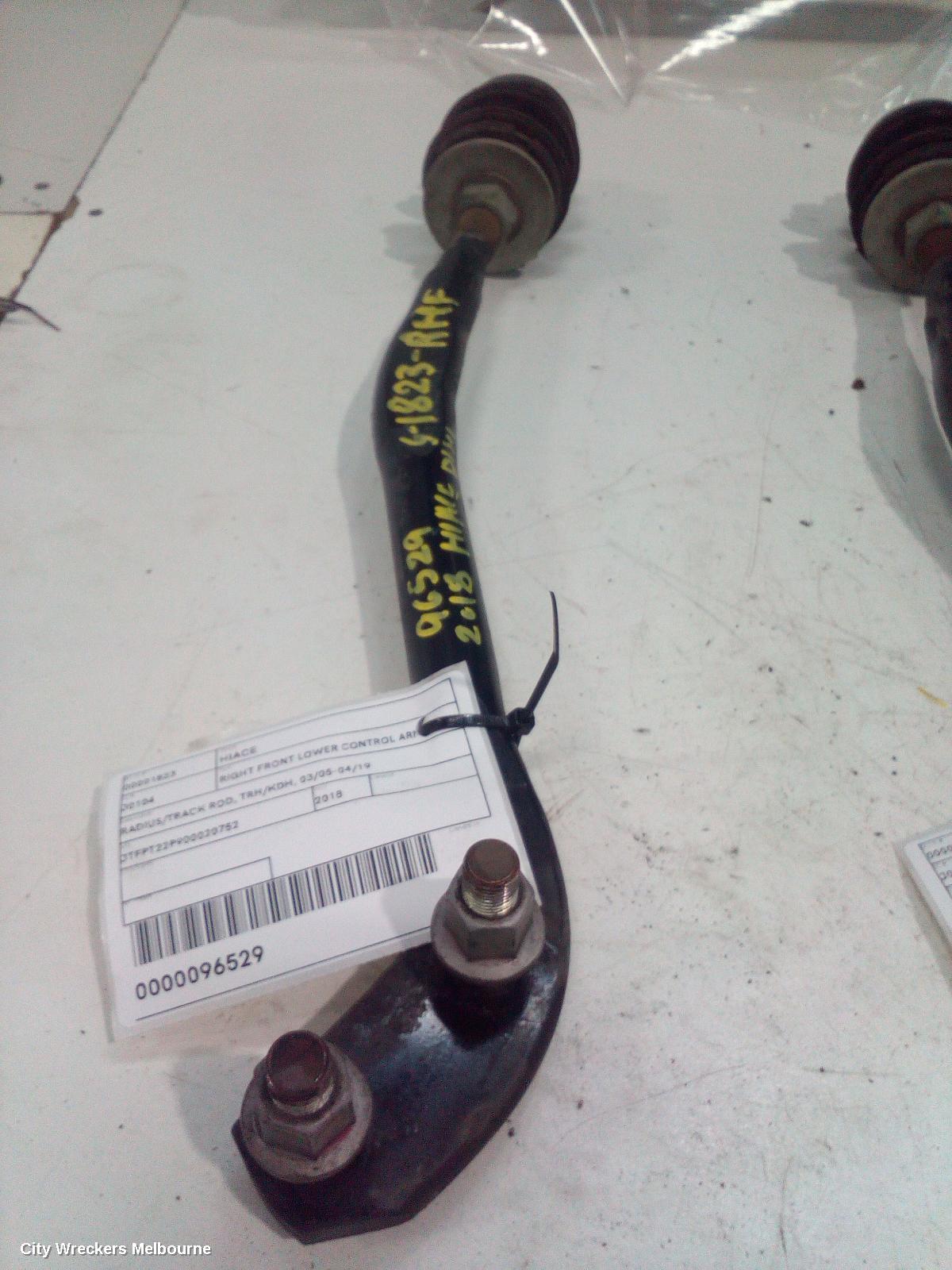 TOYOTA HIACE RIGHT FRONT LOWER CONTROL ARM, RADIUS/TRACK ROD, TRH/KDH, 03/2005 - 04/2019 - Image 1
