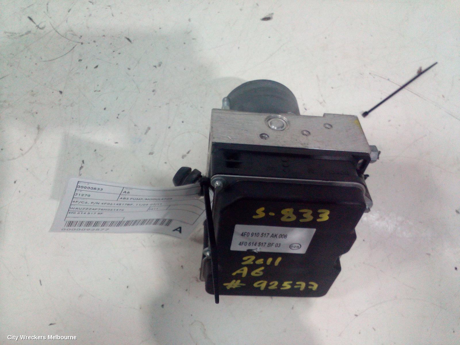 AUDI A6 ABS PUMP/MODULATOR, 4F/C6, P/N 4F0614517BF, 11/2004 - 07/2011 - Image 3