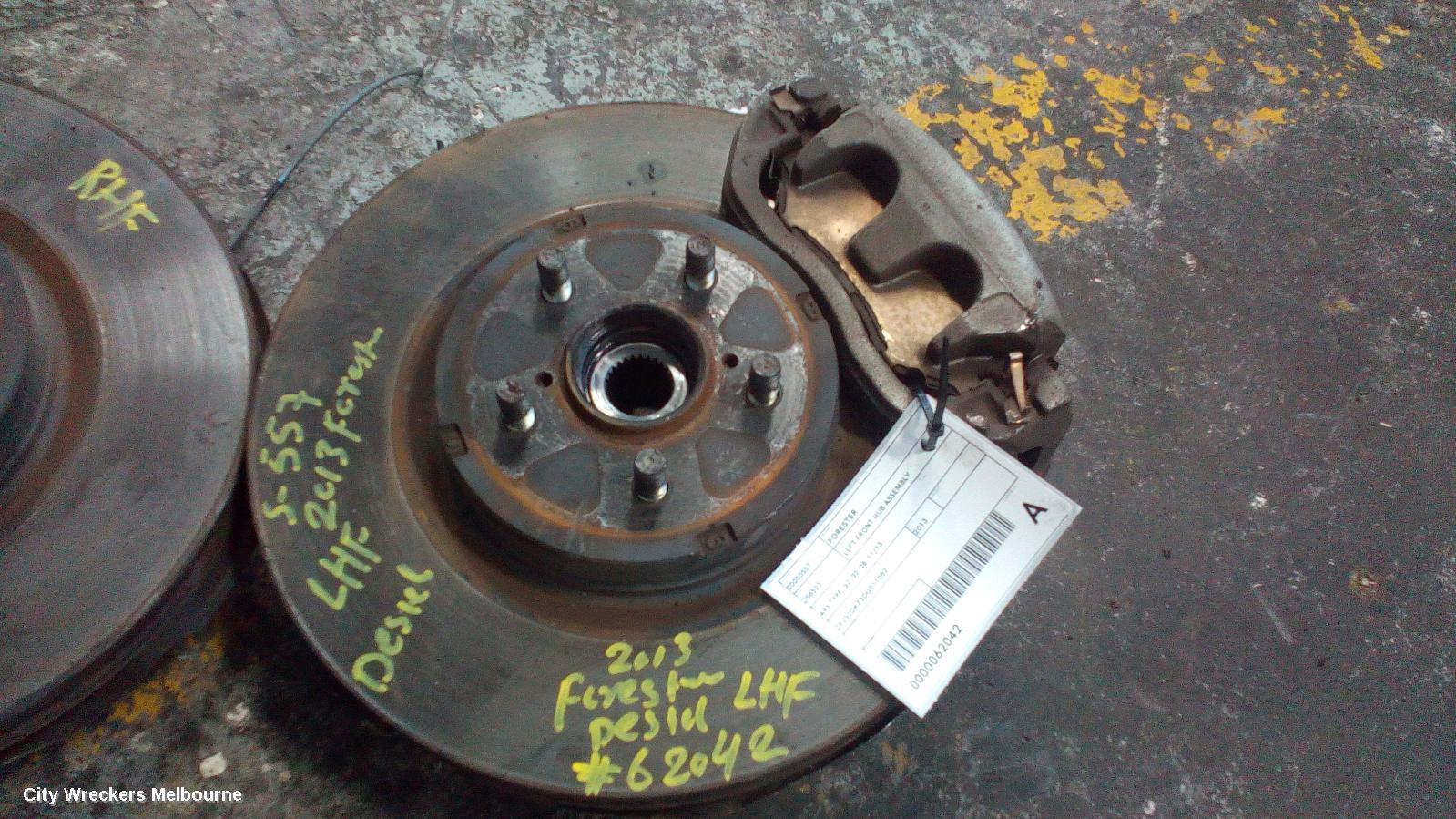 SUBARU FORESTER LEFT FRONT HUB ASSEMBLY, SJ, 12/2013 - 08/2018 - Image 1