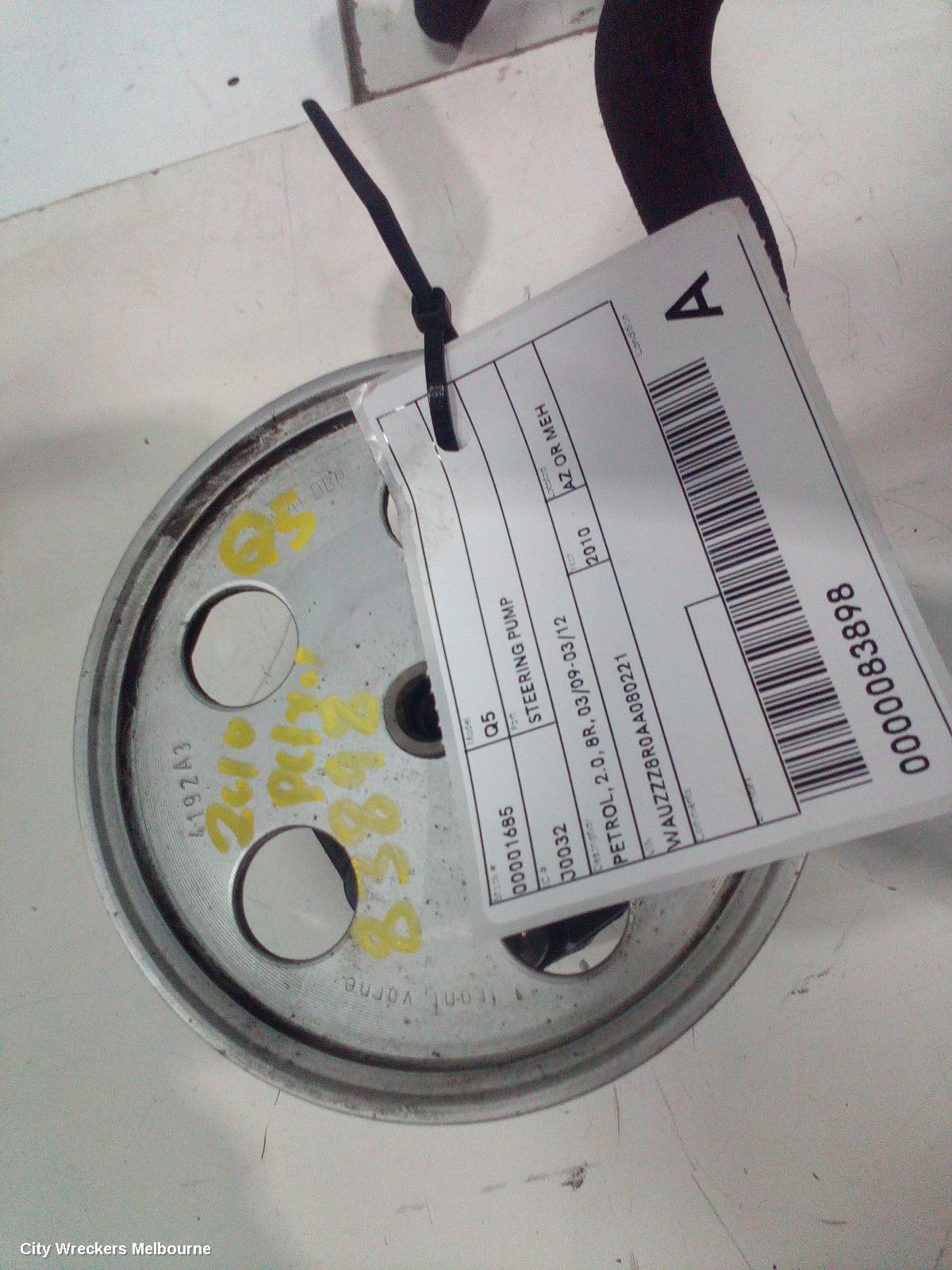 AUDI Q5 STEERING PUMP, PETROL, 2.0, 8R, 03/2009 - 03/2012 - Image 3