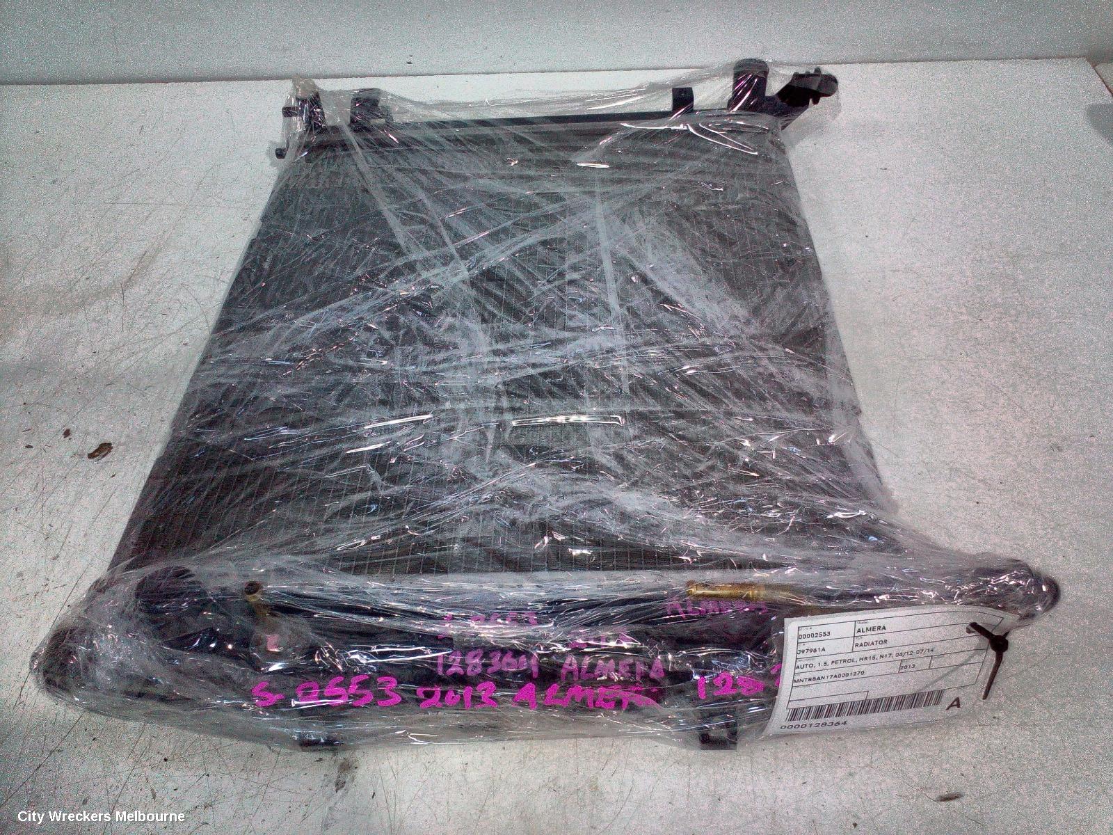 NISSAN ALMERA RADIATOR, AUTO, 1.5, PETROL, HR15, N17, 06/2012 - 07/2014 - Image 3