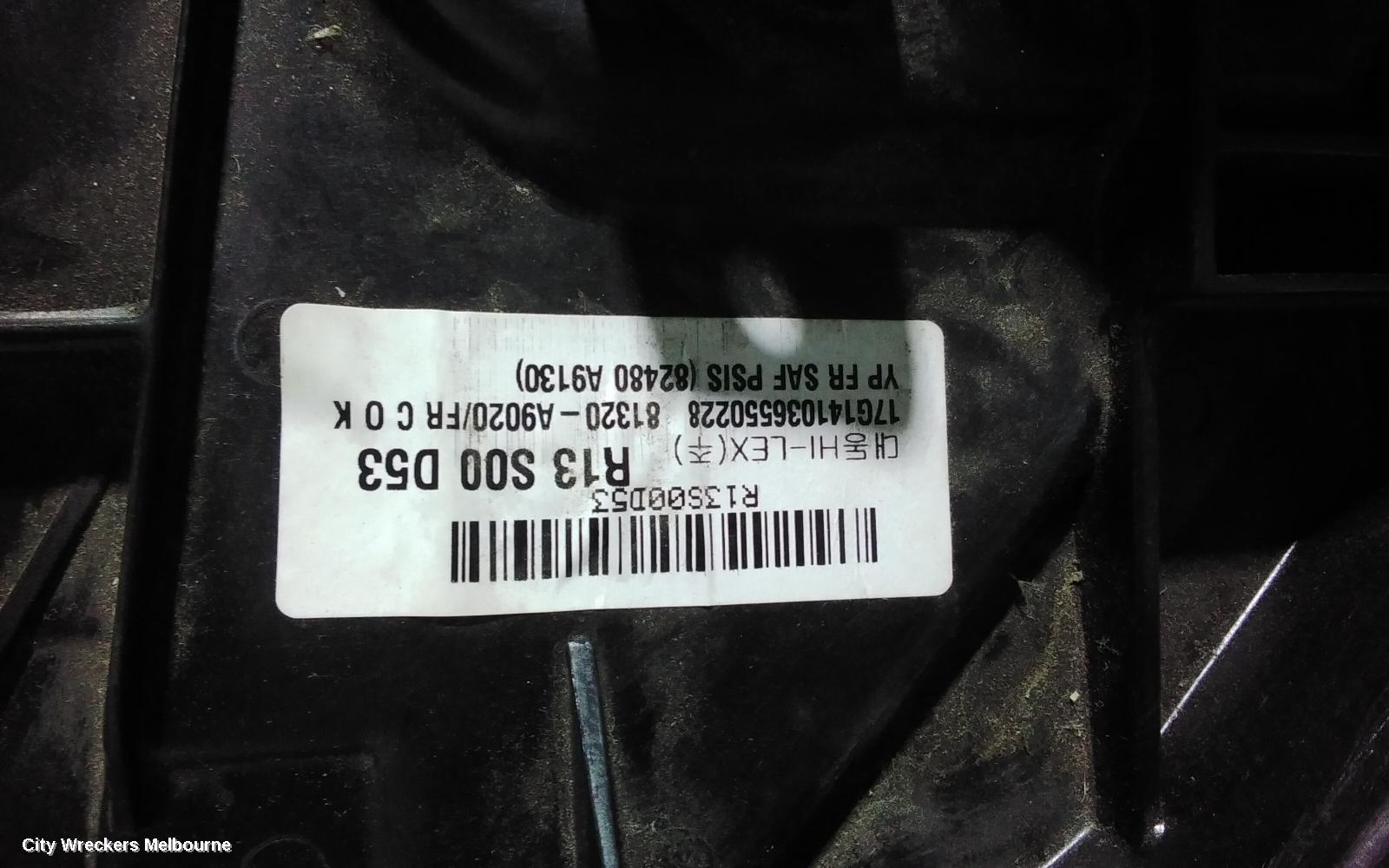 KIA CARNIVAL/GRAND CARNIVAL RIGHT FRONT WINDOW REG/MOTOR, YP, 02/2015 - 10/2020 - Image 3