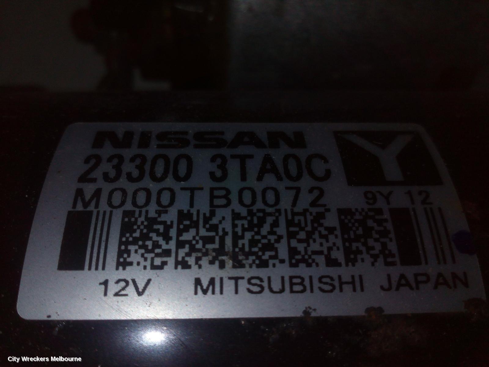 NISSAN XTRAIL STARTER, PETROL, 2.5, QR25DE, AUTO T/M, W/ LONG SNOUT TYPE, T32, 02/2014 ONWARDS - Image 1