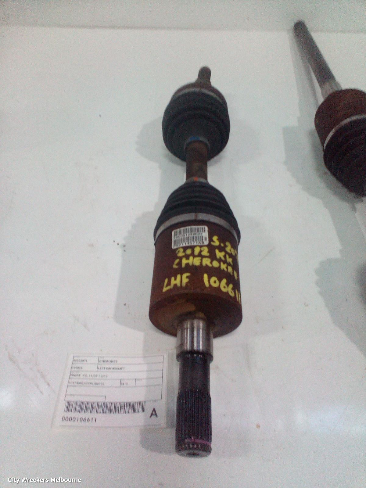JEEP CHEROKEE LEFT DRIVESHAFT, FRONT, KK, 11/2007 - 10/2012 - Image 1