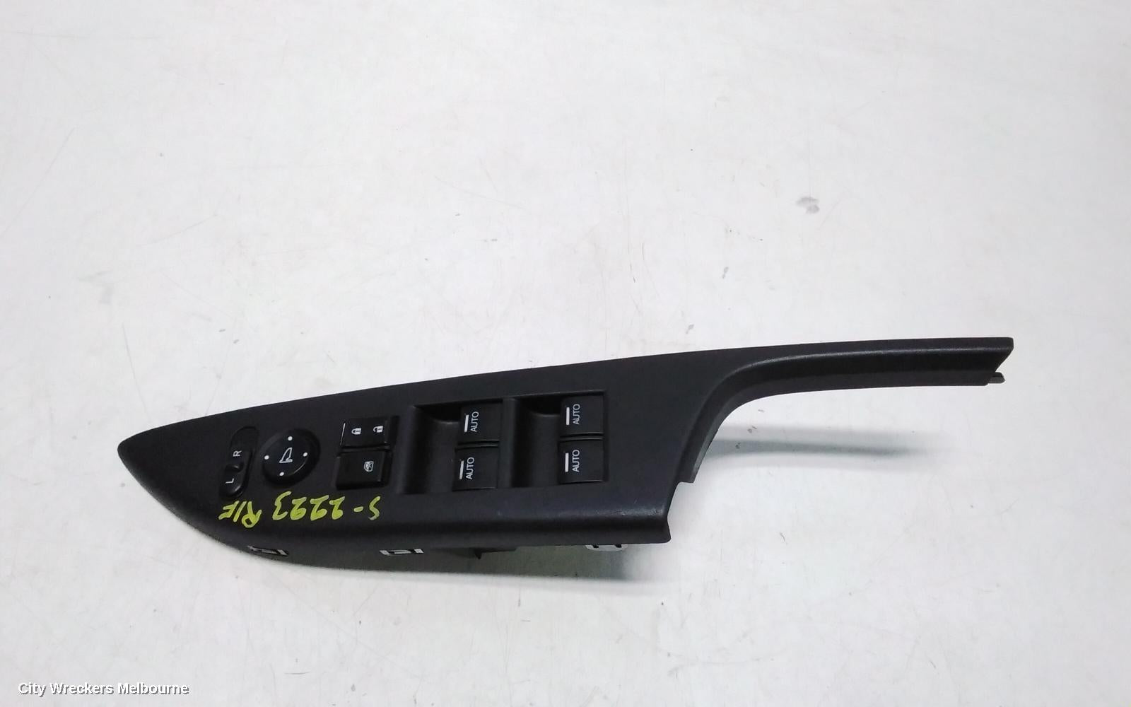 HONDA ACCORD PWR DR WIND SWITCH, RH FRONT (MASTER SWITCH), 9TH GEN, VTI-S, 05/2013 - 08/2019 - Image 1