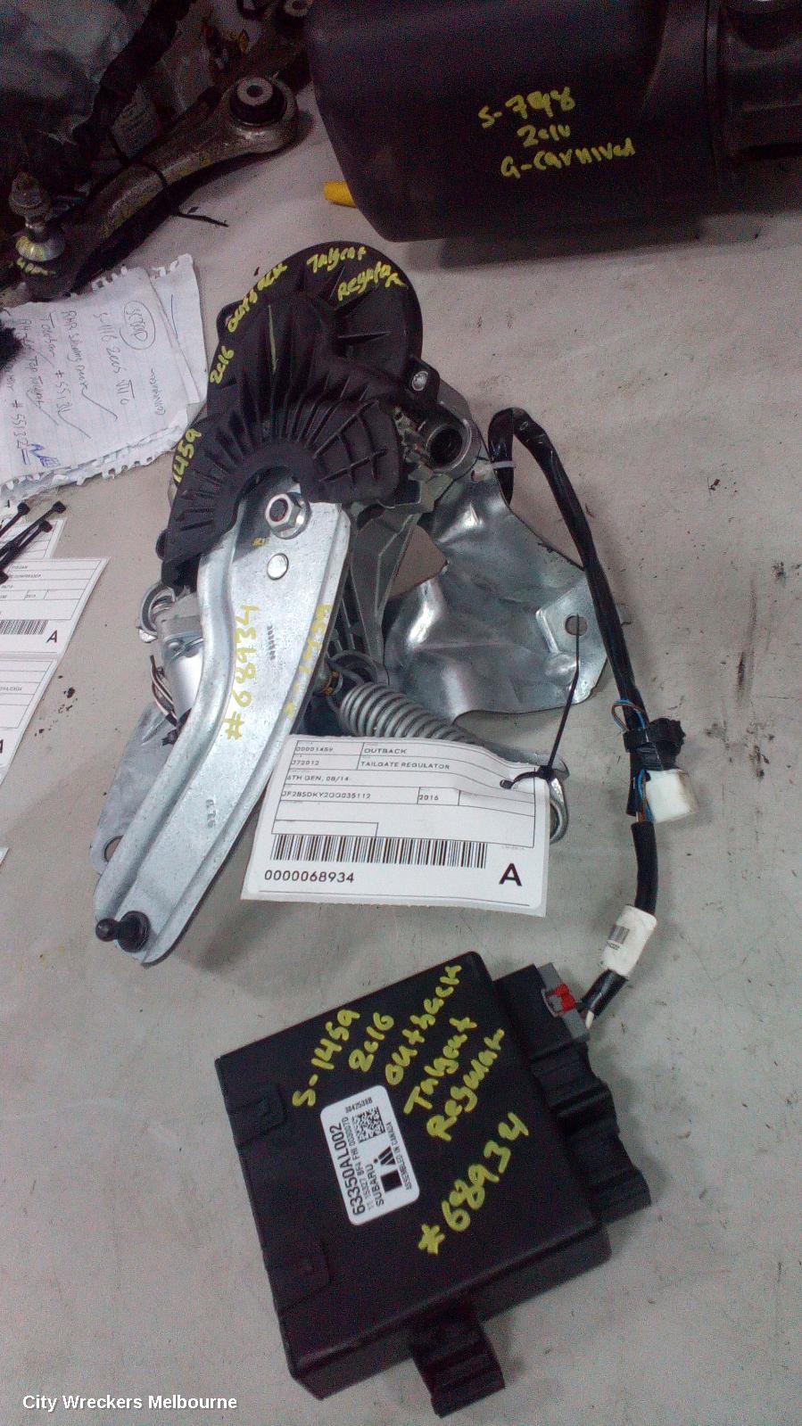 SUBARU OUTBACK TAILGATE REGULATOR, 6TH GEN, 08/2014 ONWARDS - Image 3