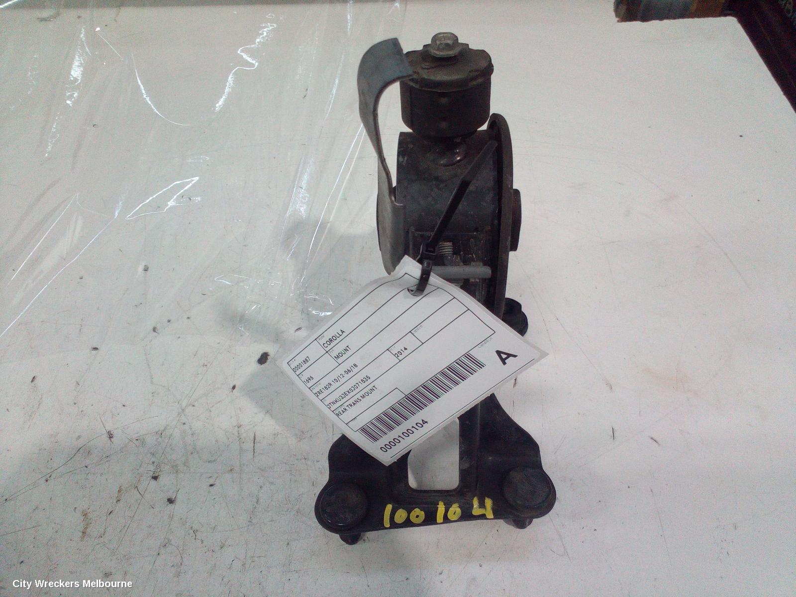 TOYOTA COROLLA MOUNT, ZRE182R 10/2012 - 06/2018 - Image 1
