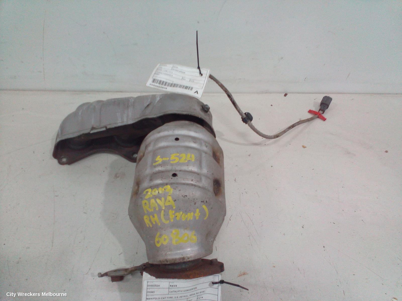 TOYOTA RAV4 CATALYTIC CONVERTER, MANIFOLD-CAT TYPE, 3.5, PETROL, REAR (RH SIDE), ACA3#/GSA3#, 08/2007 - 11/2012 - Image 1