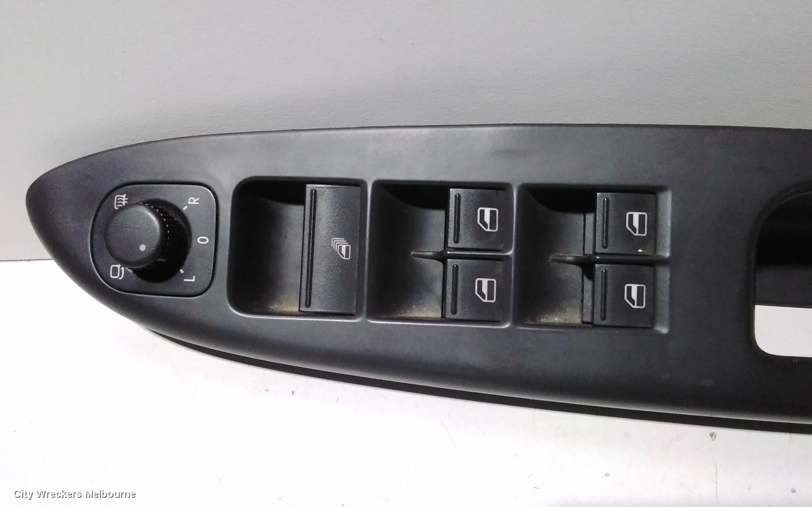 VOLKSWAGEN EOS PWR DR WIND SWITCH, RH WINDOW SWITCH ONLY, ALL WINDOWS, W/O CHROME ON SWITCHES TYPE, 1F, 02/2007 - 04/2011 - Image 2