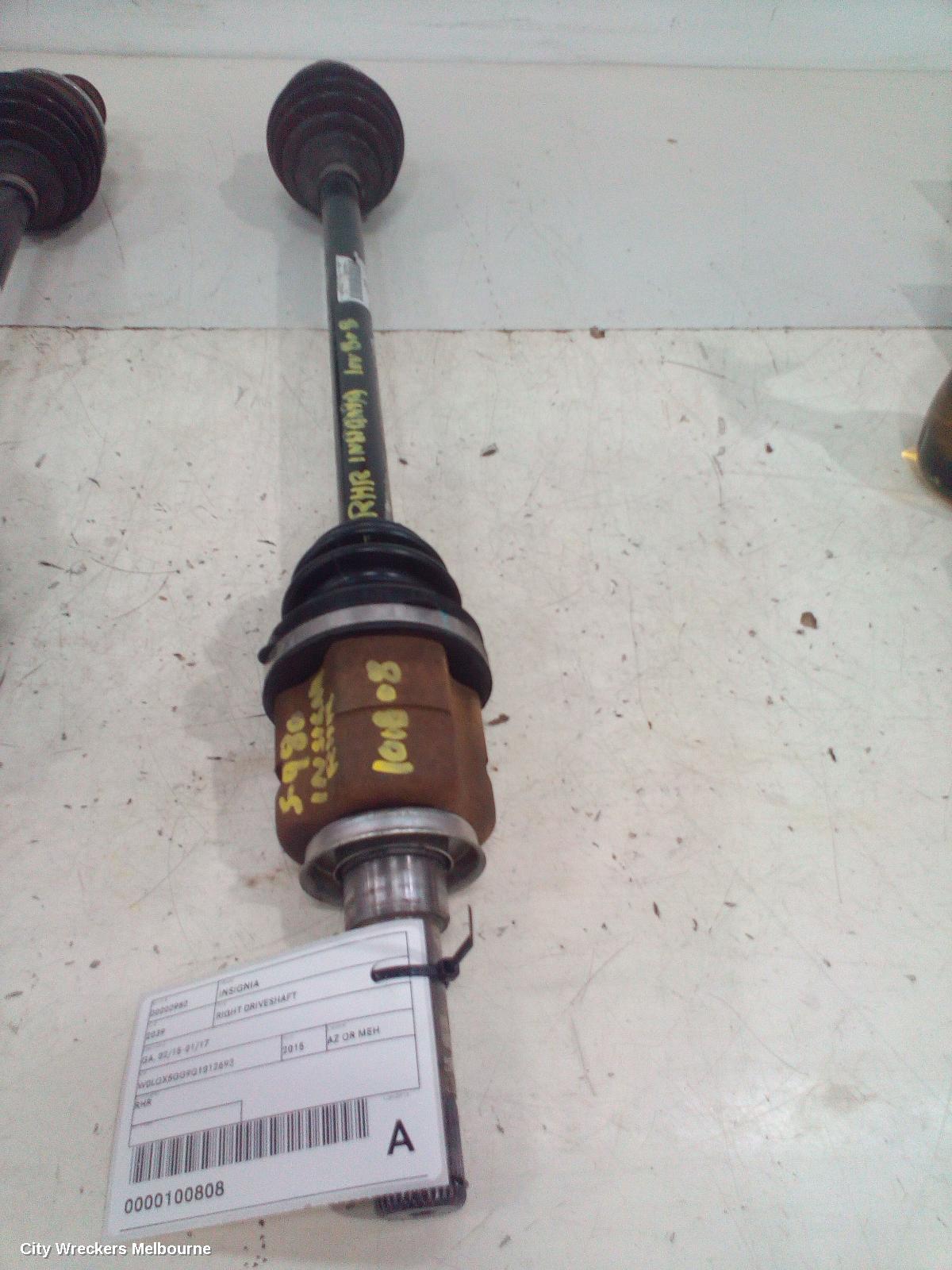 HOLDEN INSIGNIA RIGHT DRIVESHAFT, GA, 02/2015 - 01/2017 - Image 2