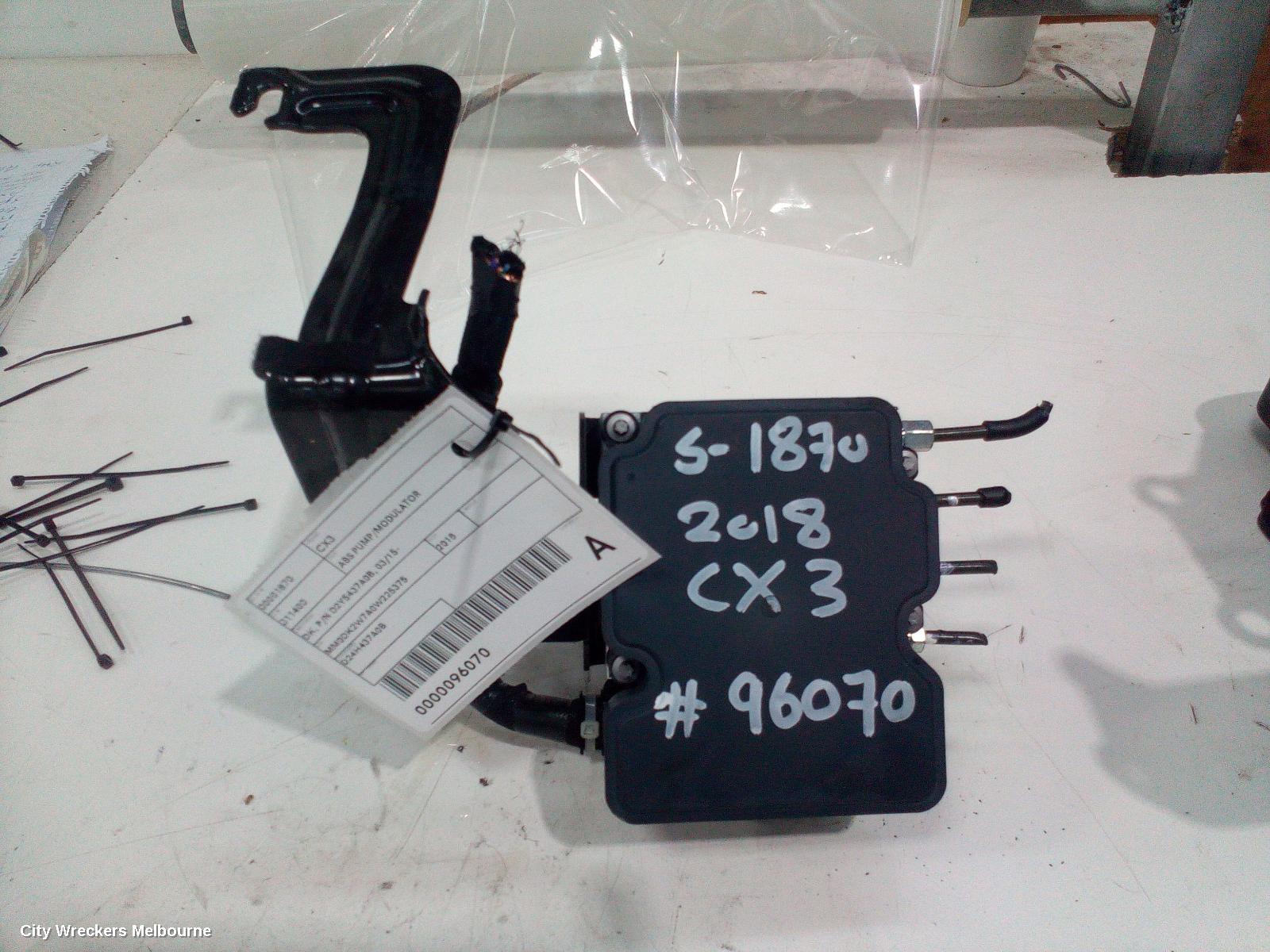 MAZDA CX3 ABS PUMP/MODULATOR, DK, P/N D2Y5437A0B, 03/2015 ONWARDS - Image 1