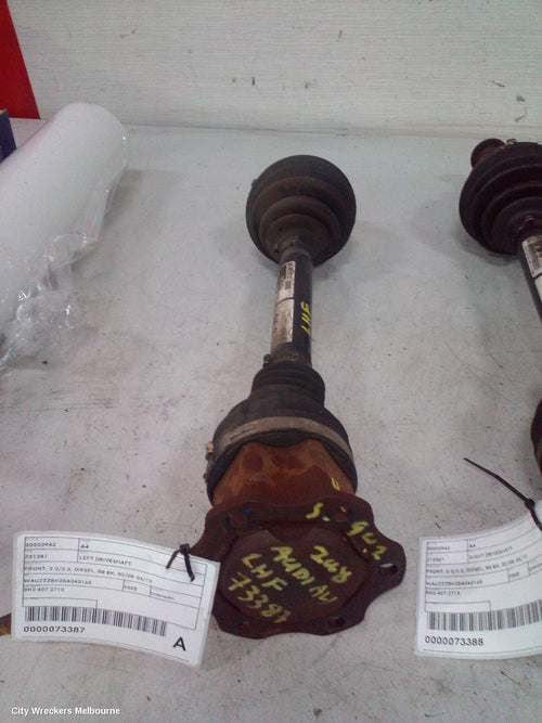 AUDI A4 LEFT DRIVESHAFT, FRONT, 2.0/3.0, DIESEL, B8 8K, 02/2008 - 06/2012 - Image 1