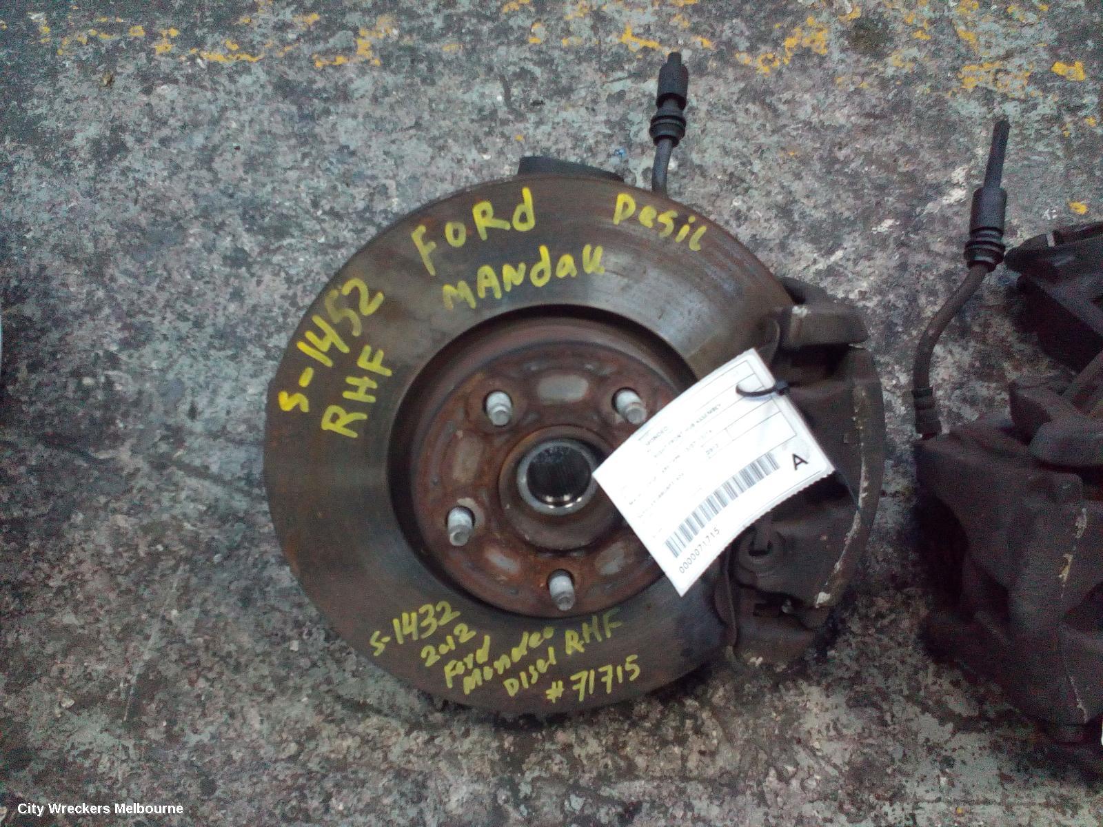 FORD MONDEO RIGHT FRONT HUB ASSEMBLY, MA-MC, DIESEL, ABS TYPE, 10/2007 - 12/2014 - Image 1