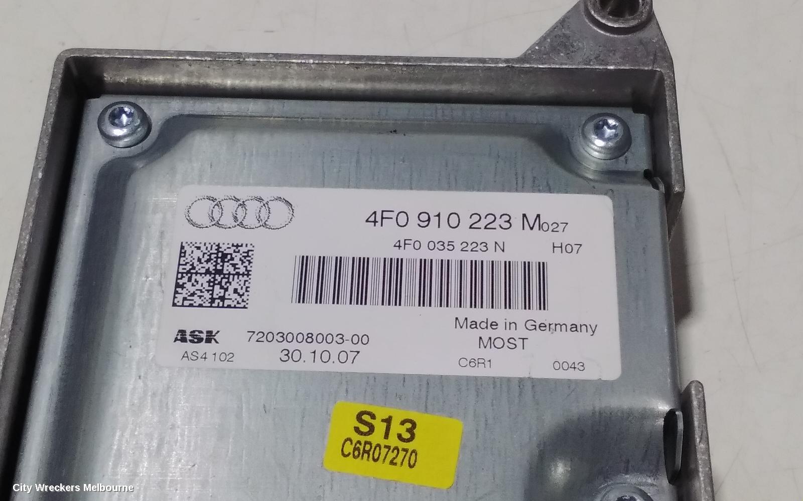 AUDI A6 RADIO/CD/DVD/SAT/TV, STEREO AMPLIFIER, 4F, 11/2004 - 07/2011 - Image 2